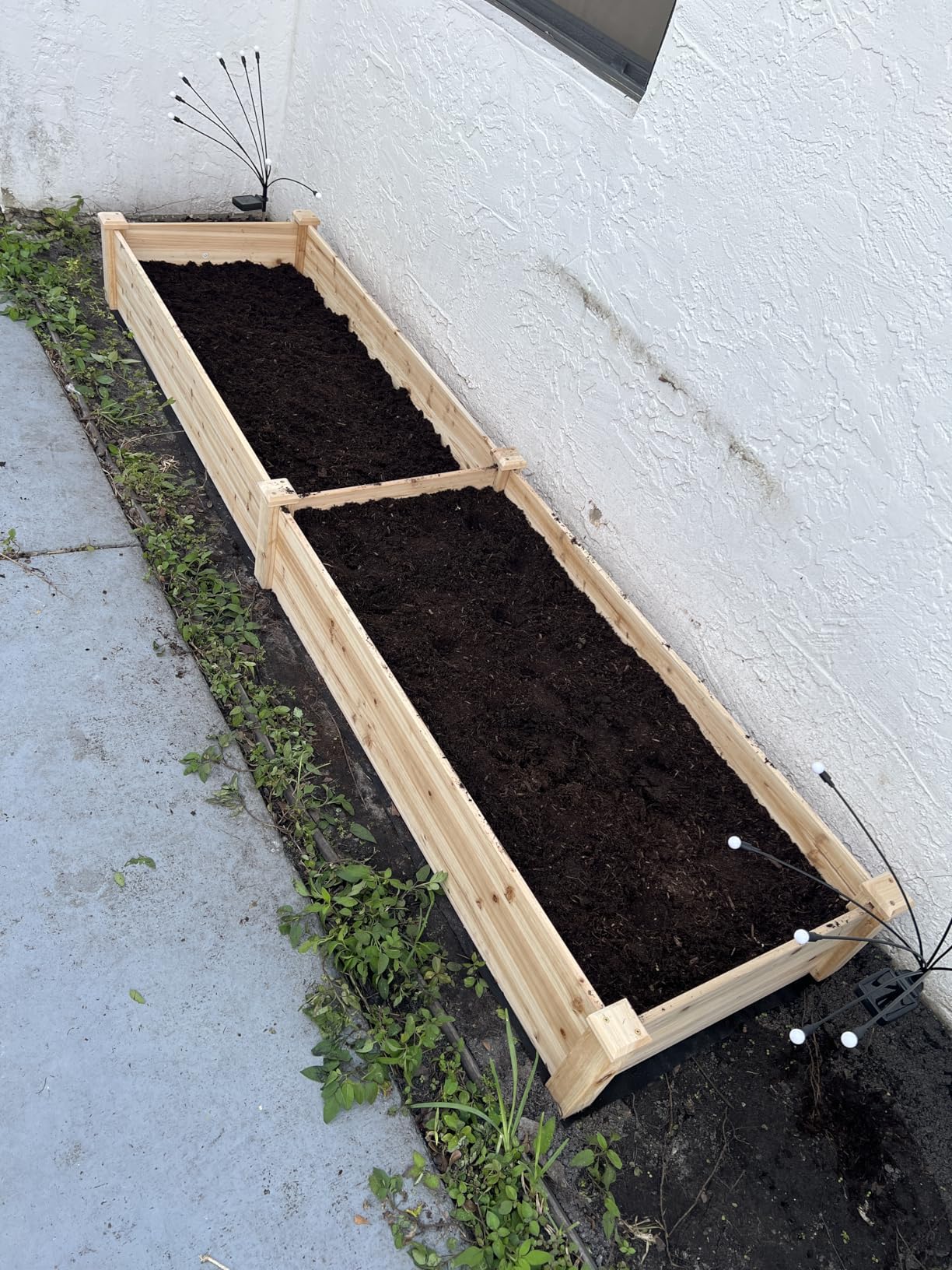 Best Choice Products 8x2ft Outdoor Wooden Raised Garden Bed Planter for Vegetables, Grass, Lawn, Yard - Natural - Customer Photo 2