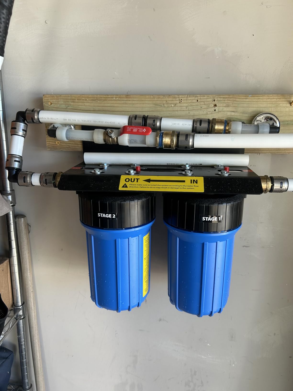 iSpring WGB21B 2-Stage Whole House Water Filtration System, with 10