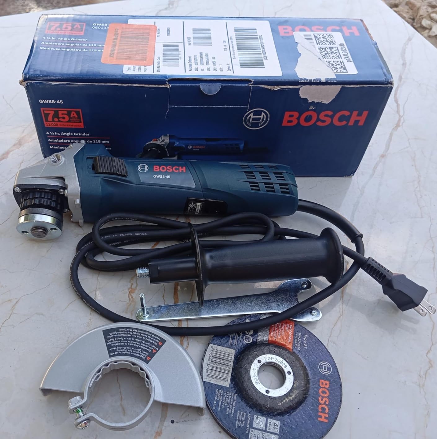 Bosch GWS8-45 4-1/2 In. Angle Grinder - Customer Photo 1