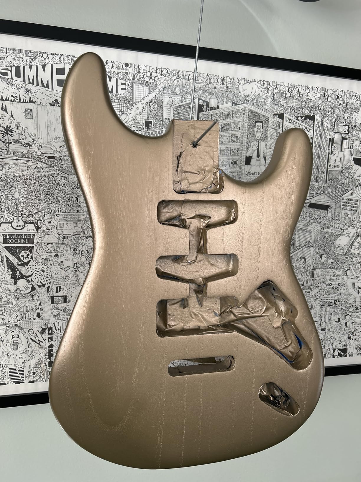 ColorTone Aerosol Guitar Lacquer, Classic Clear Satin - Nitrocellulose Spray Finish for Musical Instruments - Customer Photo 1