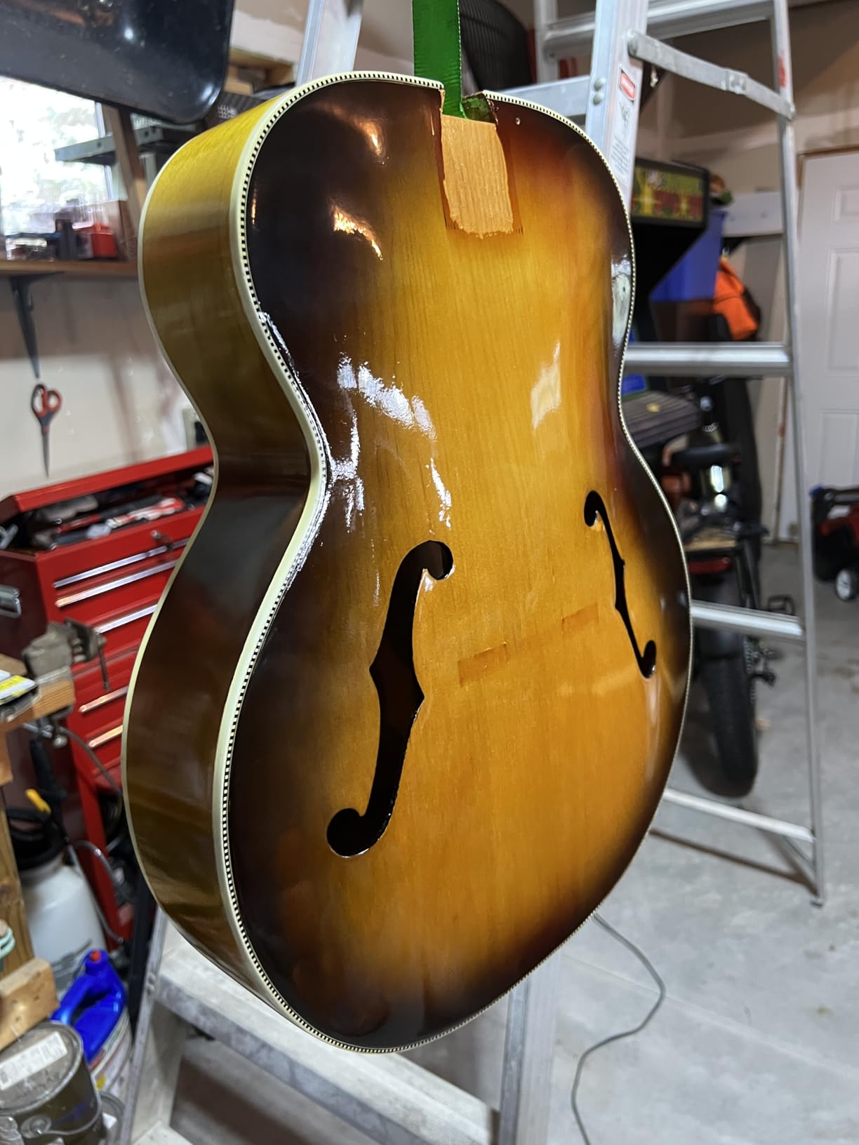 ColorTone Aerosol Guitar Lacquer, Classic Clear Satin - Nitrocellulose Spray Finish for Musical Instruments - Customer Photo 2