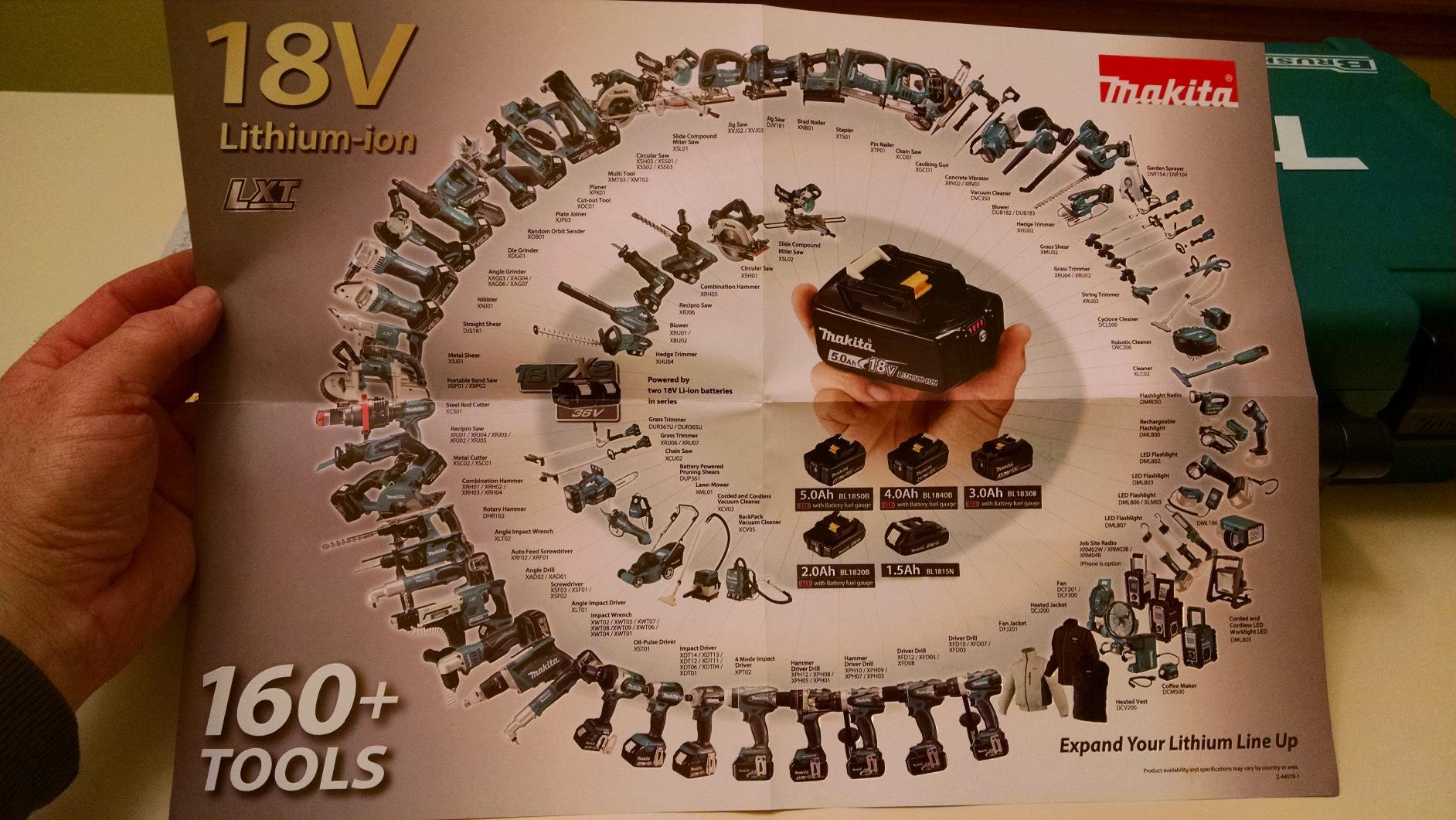 Makita XT269M 18V LXT Lithium-Ion Brushless Cordless 2-Pc. Combo Kit (4.0Ah), Blue - Customer Photo 1