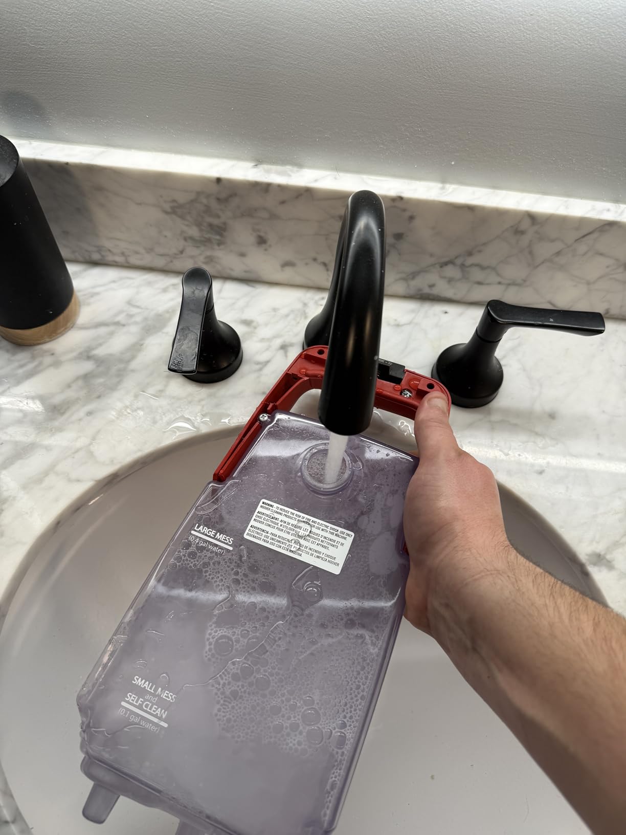 Hoover Spotless Portable Carpet + Upholstery Spot Cleaner Machine, Lightweight Shampooer Machine, Pet Stain Remover, Car and Auto Detailer, Pair with Hoover Carpet Cleaner Solution - Customer Photo 4