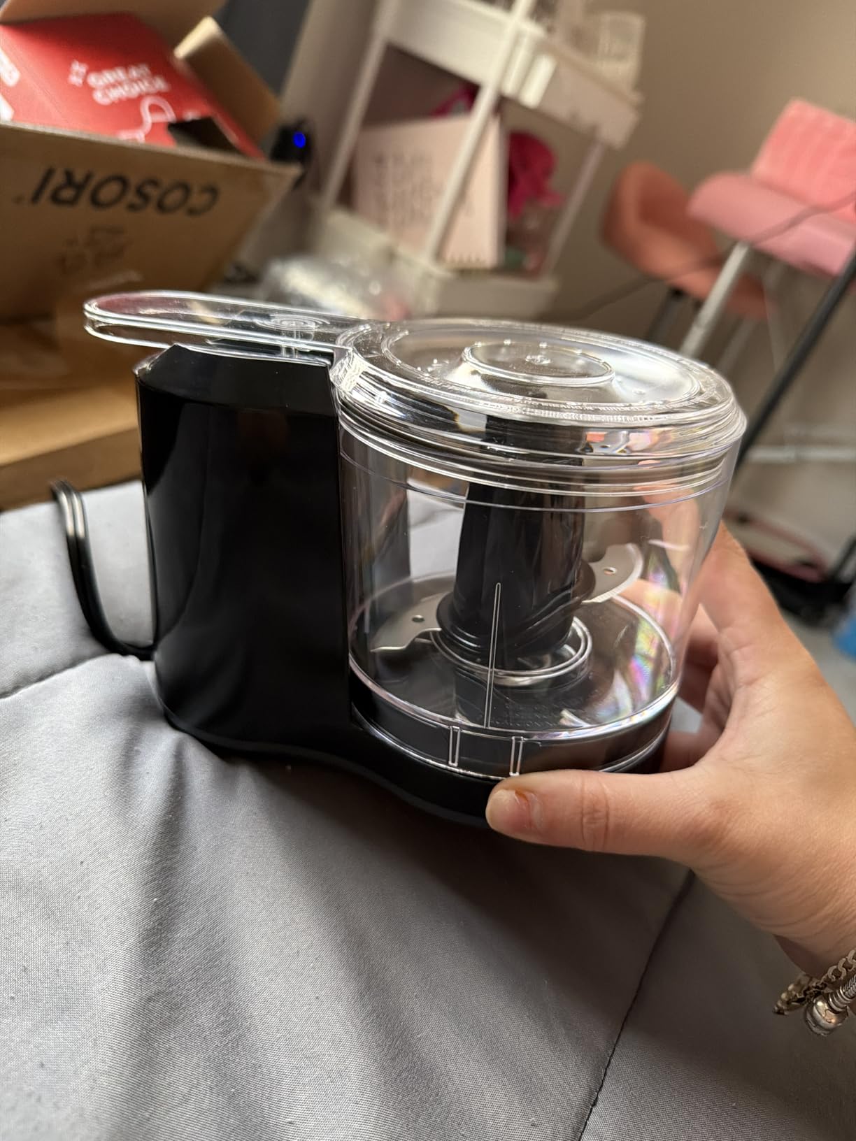 BLACK+DECKER 1.5-Cup Electric Food Chopper, One Touch Pulse, 150W Motor, Stay-Sharp Blade, Dishwasher Safe - Customer Photo 2