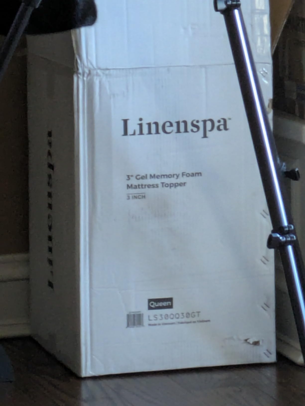 LINENSPA Memory Foam Mattress Topper - 2 Inch Gel Infused Memory Foam - Plush Feel - Cooling and Pressure Relieving - CertiPUR Certified - Dorm Room Essentials - Queen Size - Customer Photo 1