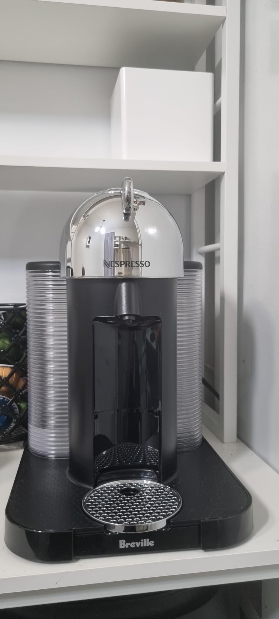 Vertuo Coffee and Espresso Maker by Breville, Chrome with Aeroccino Milk Frother - Customer Photo 2