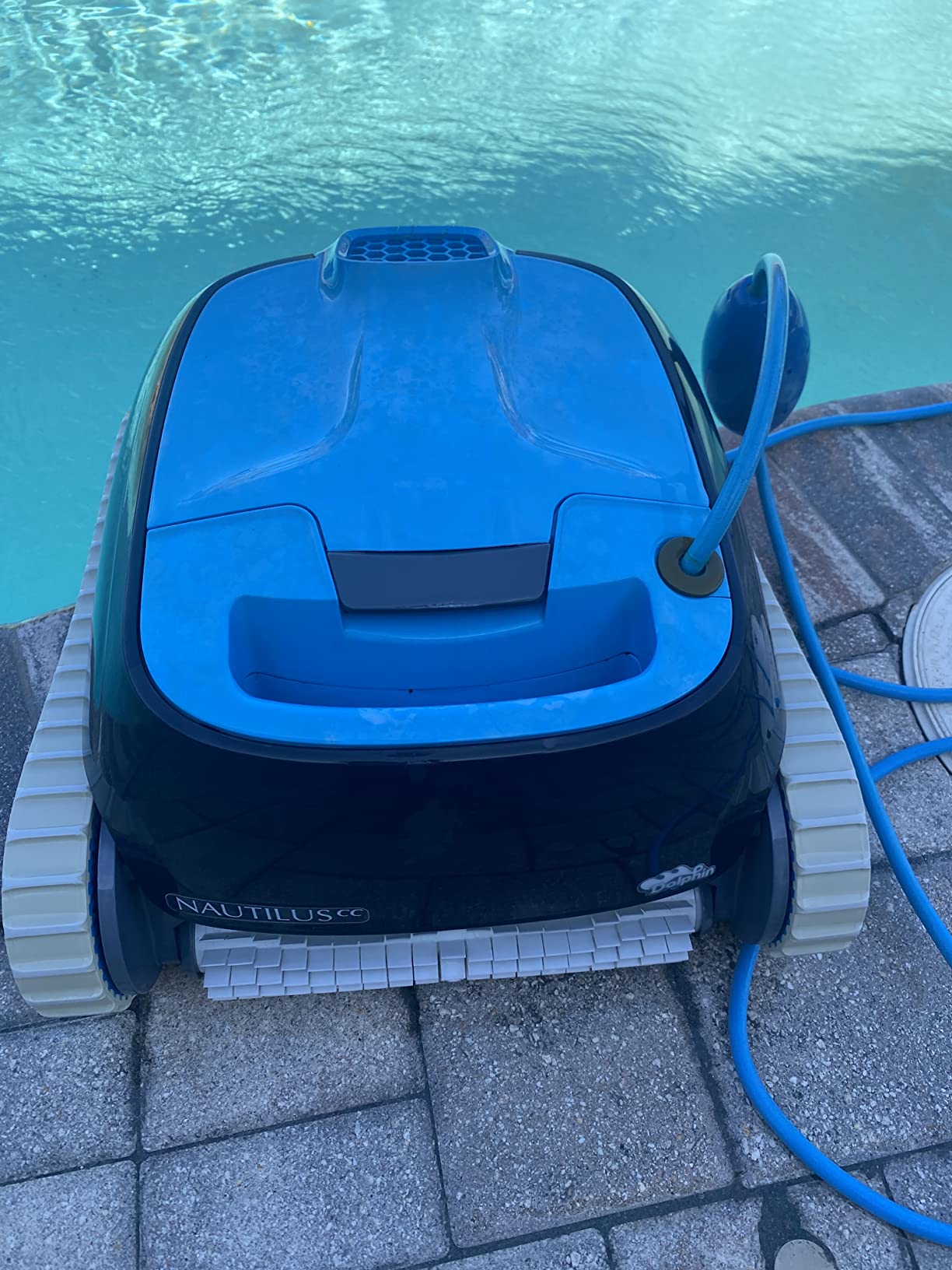 Dolphin Nautilus CC Automatic Robotic Pool Vacuum Cleaner, Wall Climbing Scrubber Brush, Top Load Filter Access, Ideal for Above/In-Ground Pools up to 33 FT in Length - Customer Photo 1