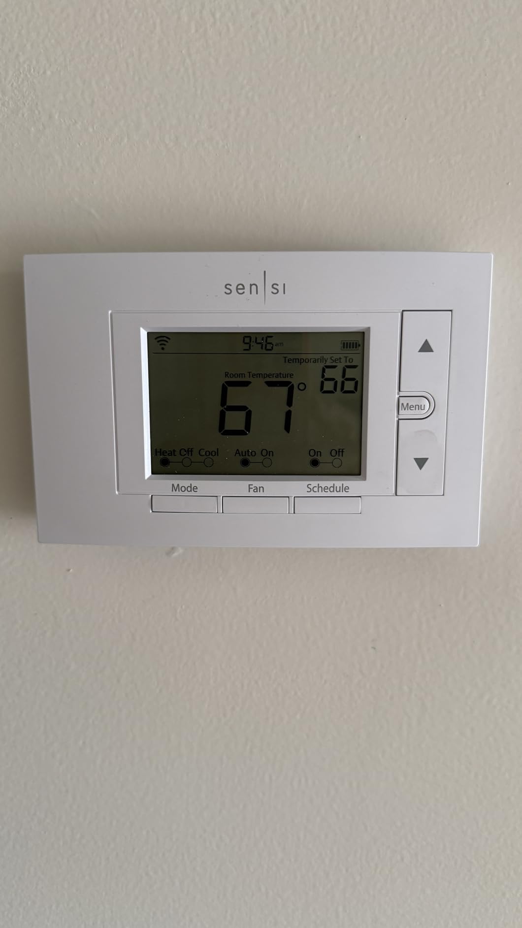 Sensi Smart Thermostat, 100 Years Of Expertise, Wi-Fi, Data Privacy, Programmable, Easy DIY Install, Works With Alexa, Energy Star Certified, Mobile App, ST55 - Customer Photo 1