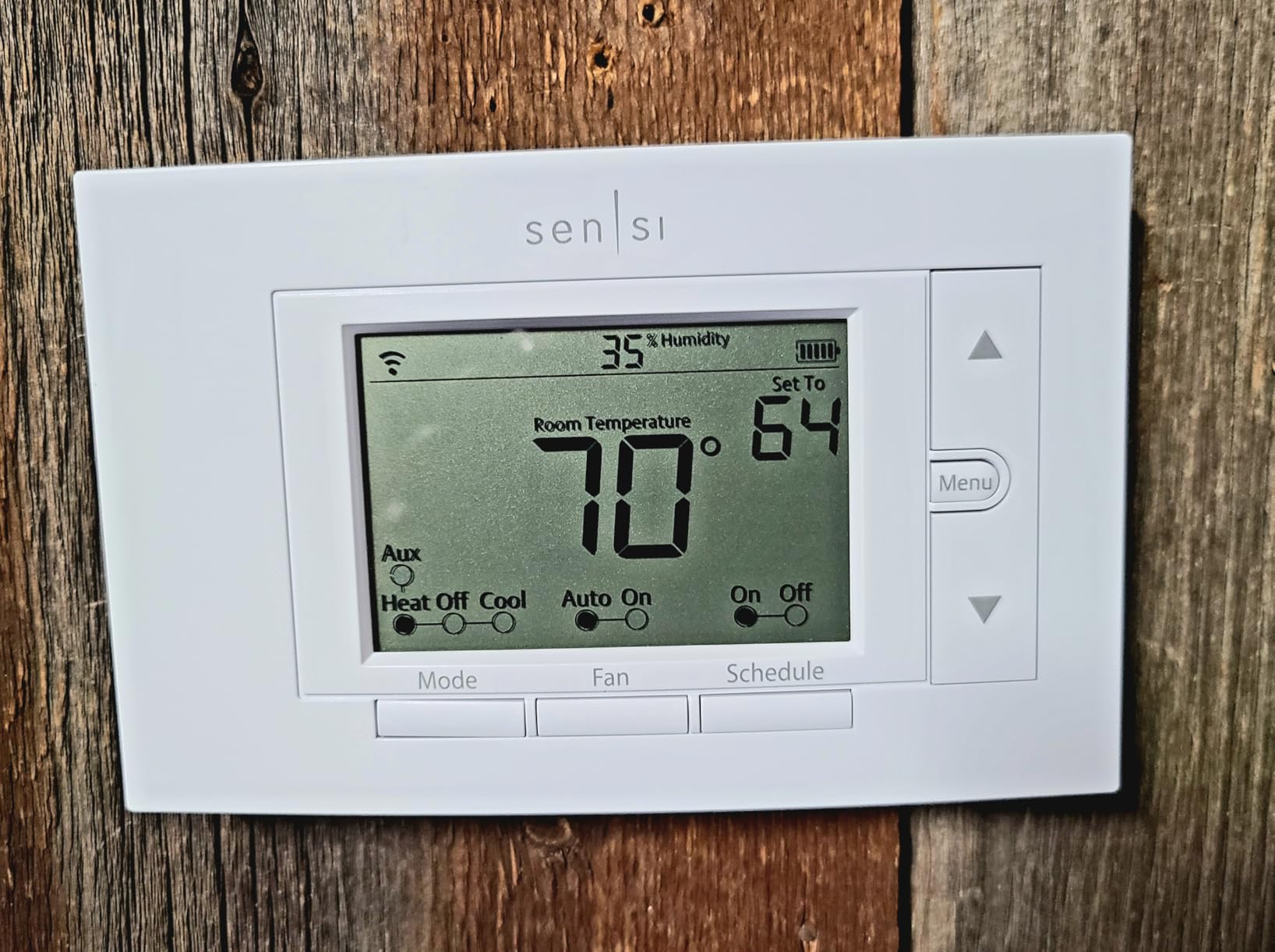 Sensi Smart Thermostat, 100 Years Of Expertise, Wi-Fi, Data Privacy, Programmable, Easy DIY Install, Works With Alexa, Energy Star Certified, Mobile App, ST55 - Customer Photo 2