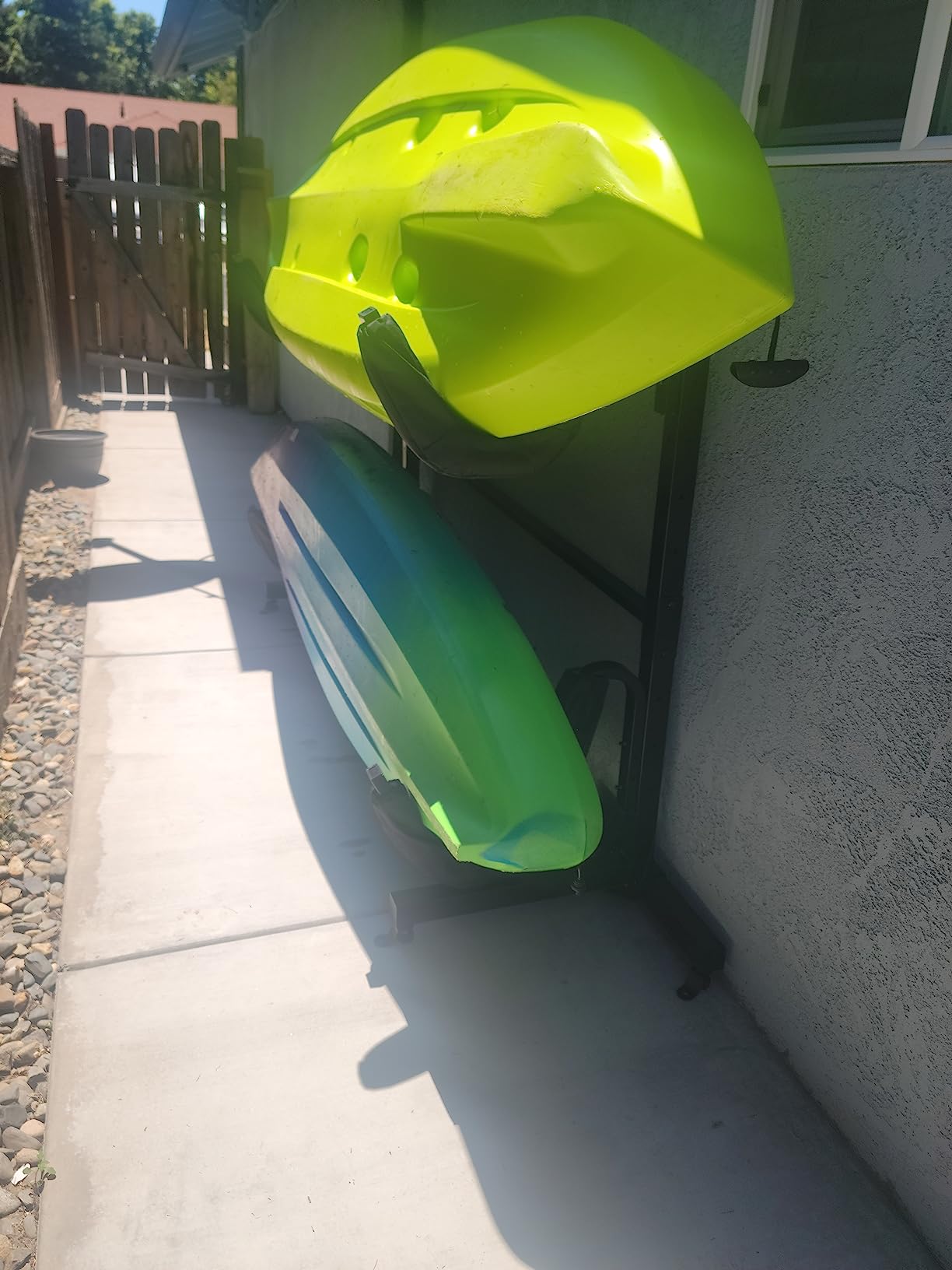 RAD Sportz Kayak Storage Rack - Freestanding Adjustable Stand with Padded Arms and 400lb Capacity for Canoes, SUP, or Paddleboards - Customer Photo 1