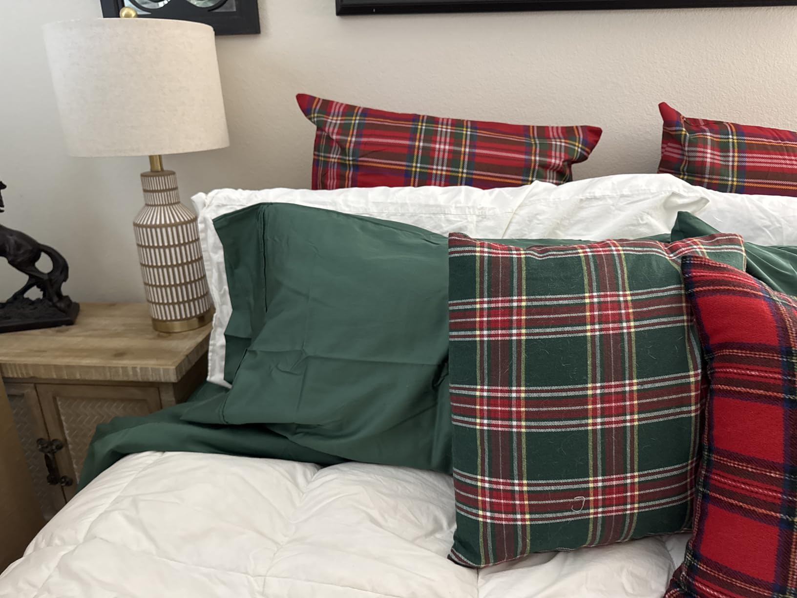 California Design Den Natural 100% Cotton Sheets Queen Size Bed Set - Soft 400 Thread Count Sateen, Queen Sheets, Deep Pockets - Customer Photo 1