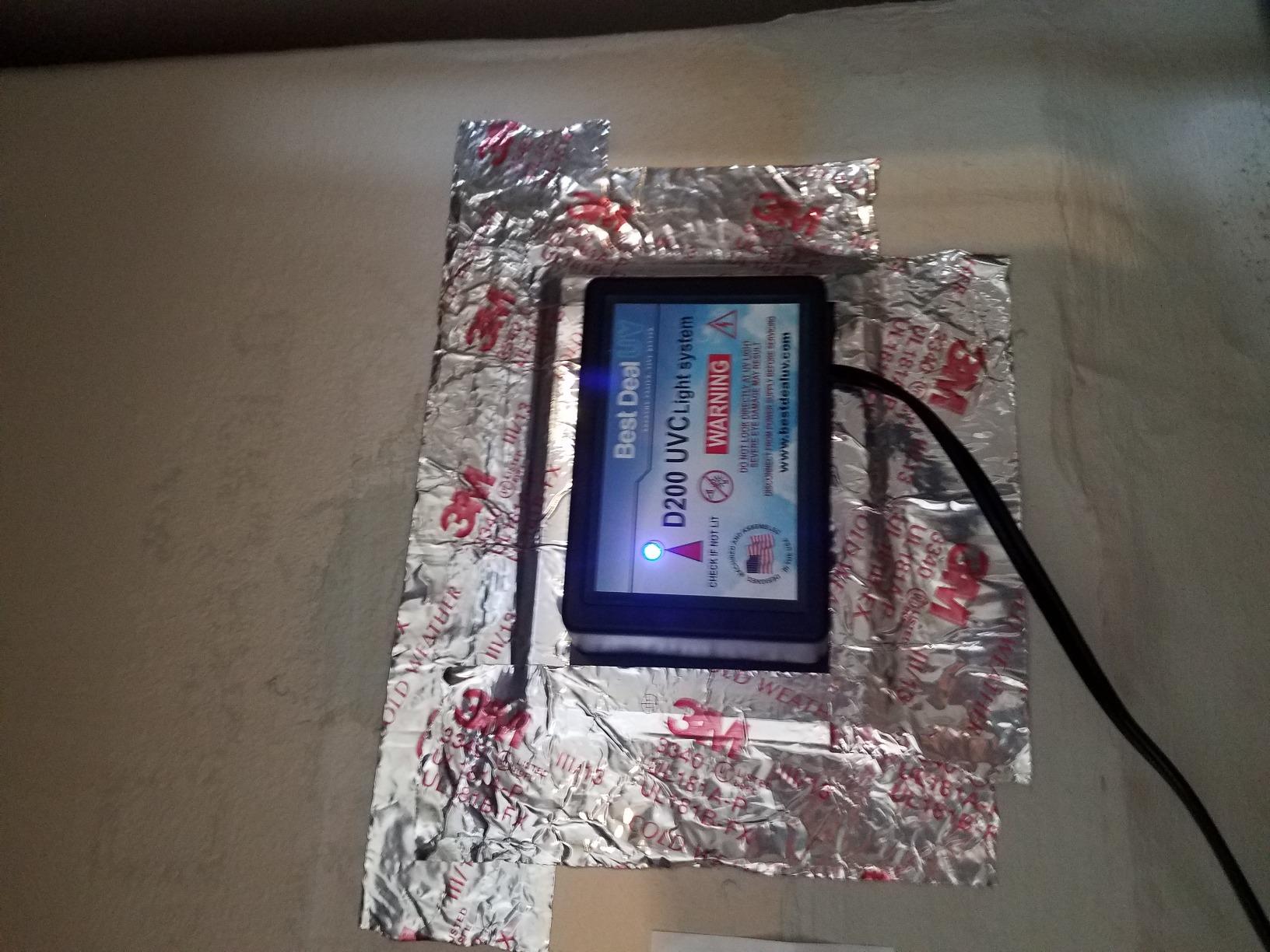 Air Purifier Whole House Uv Light in Duct for Hvac Ac (Air Conditioning) Duct Germicidal Filter + 2 replacement bulbs - Customer Photo 1