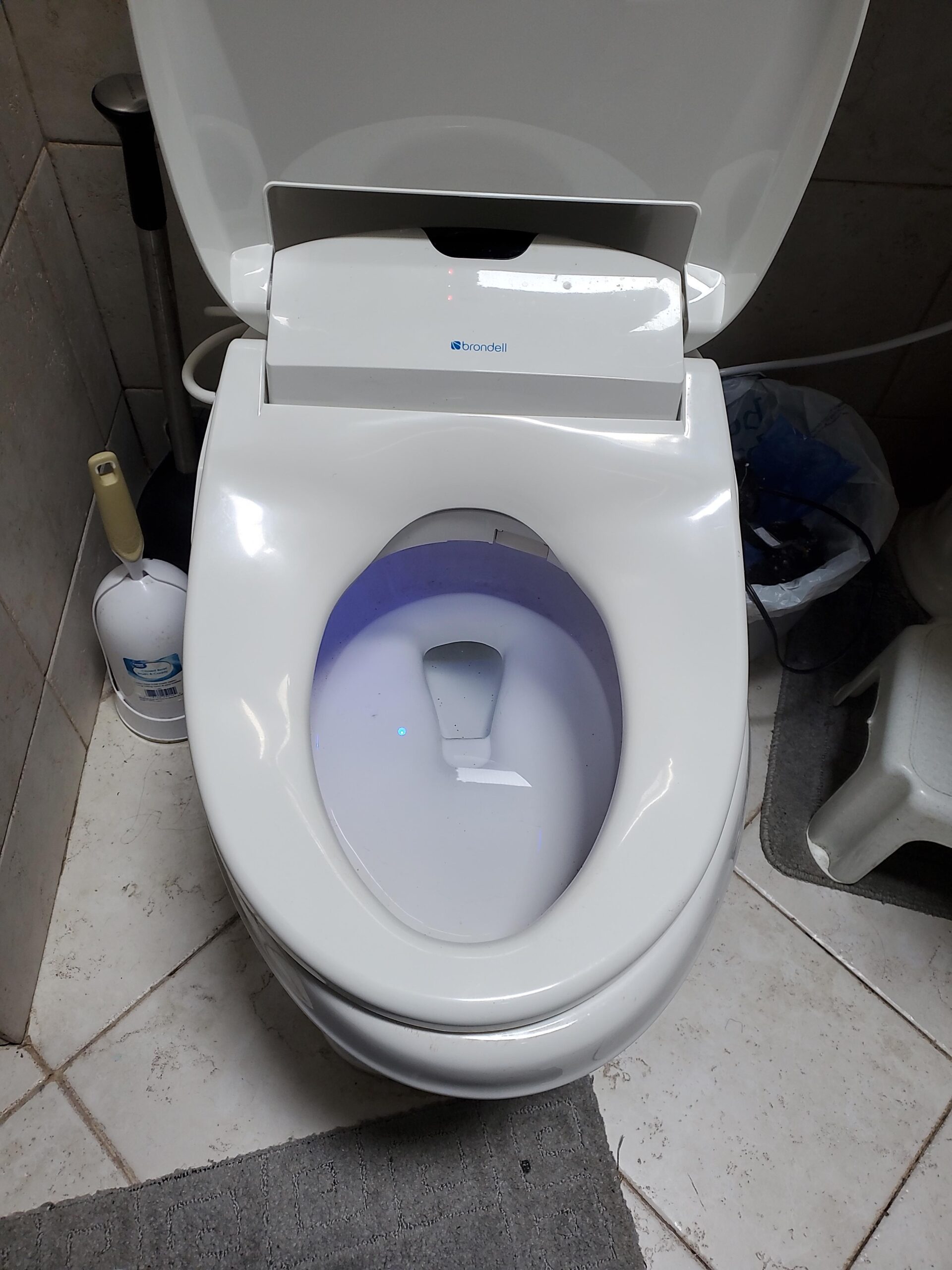 Brondell Bidet Toilet Seat S1400, Smart Toilet Seat, Dual Stainless-Steel, Self-Cleaning Nozzle With Clean Plus Technology, Endless Warm Water Bidet, Warm Air Dryer-Nightlight, Heated Seat, Elongated - Customer Photo 3