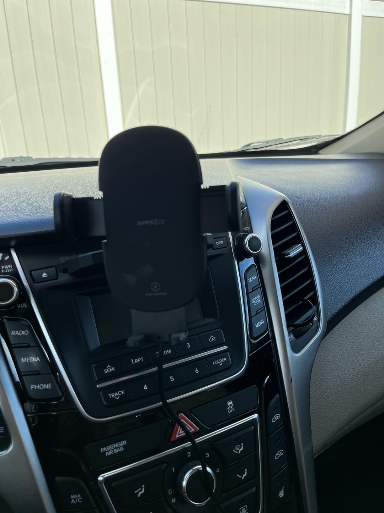 APPS2Car Sturdy CD Slot Phone Mount with One Hand Operation Design, Hands-Free Car Phone Holder Universally Compatible with All iPhone & Android Cell Phones, for Smartphone Mobile - Customer Photo 1