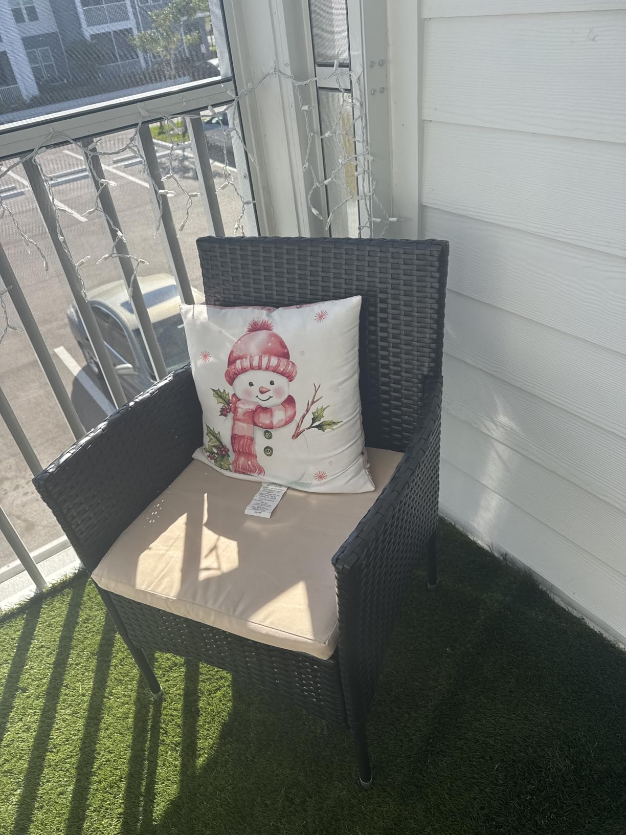 Homall 4 Pieces Outdoor Patio Furniture Sets Rattan Chair Wicker Set,Outdoor Indoor Use Backyard Porch Garden Poolside Balcony Furniture (Brown and Beige) - Customer Photo 1