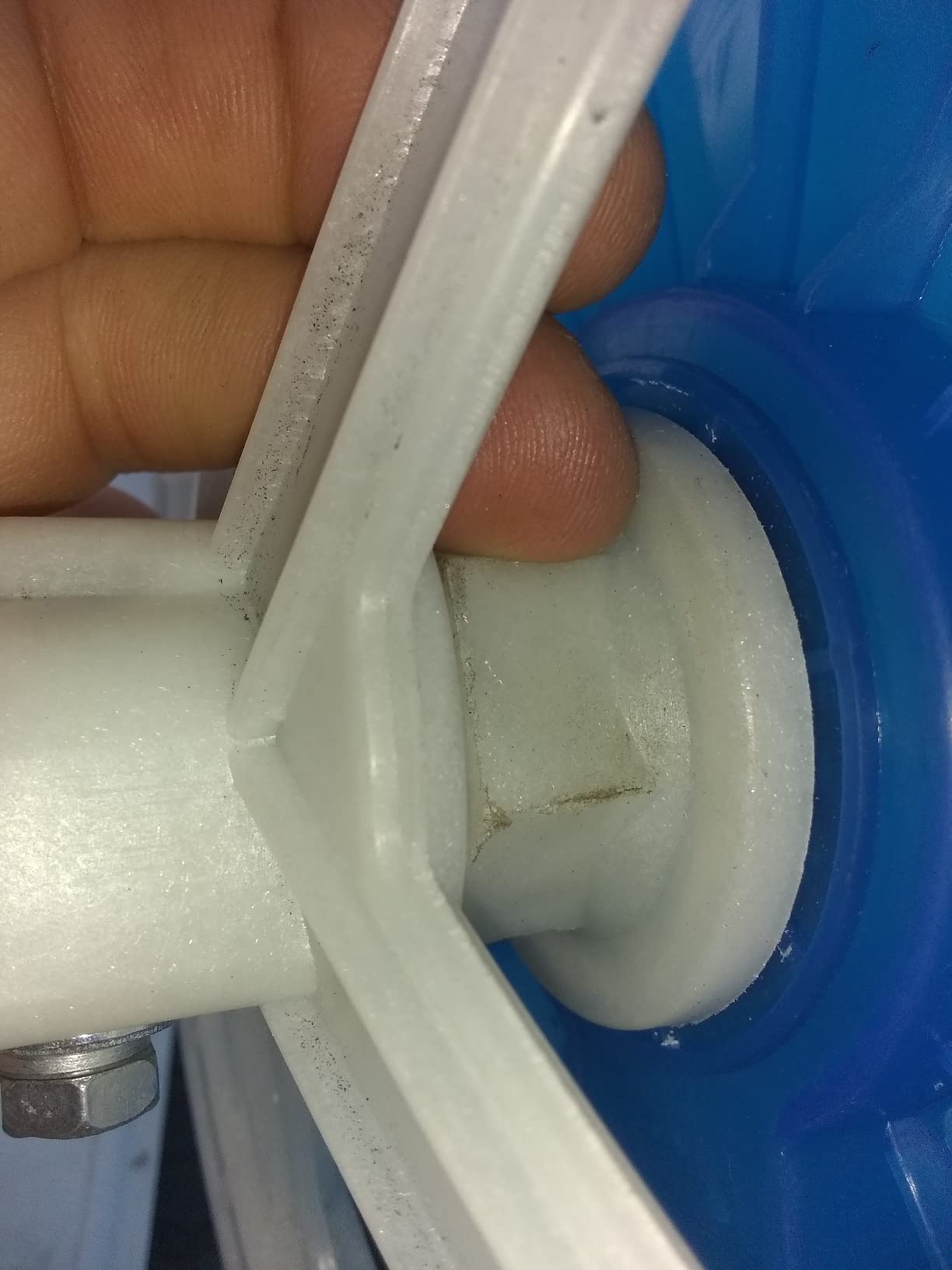 COSTWAY Portable Mini Washing Machine with Spin Dryer, Washing Capacity 5.5lbs, Electric Compact Machines Durable Design Energy Saving, Rotary Controller, Laundry Washer for Home Apartment RV, Blue - Customer Photo 2