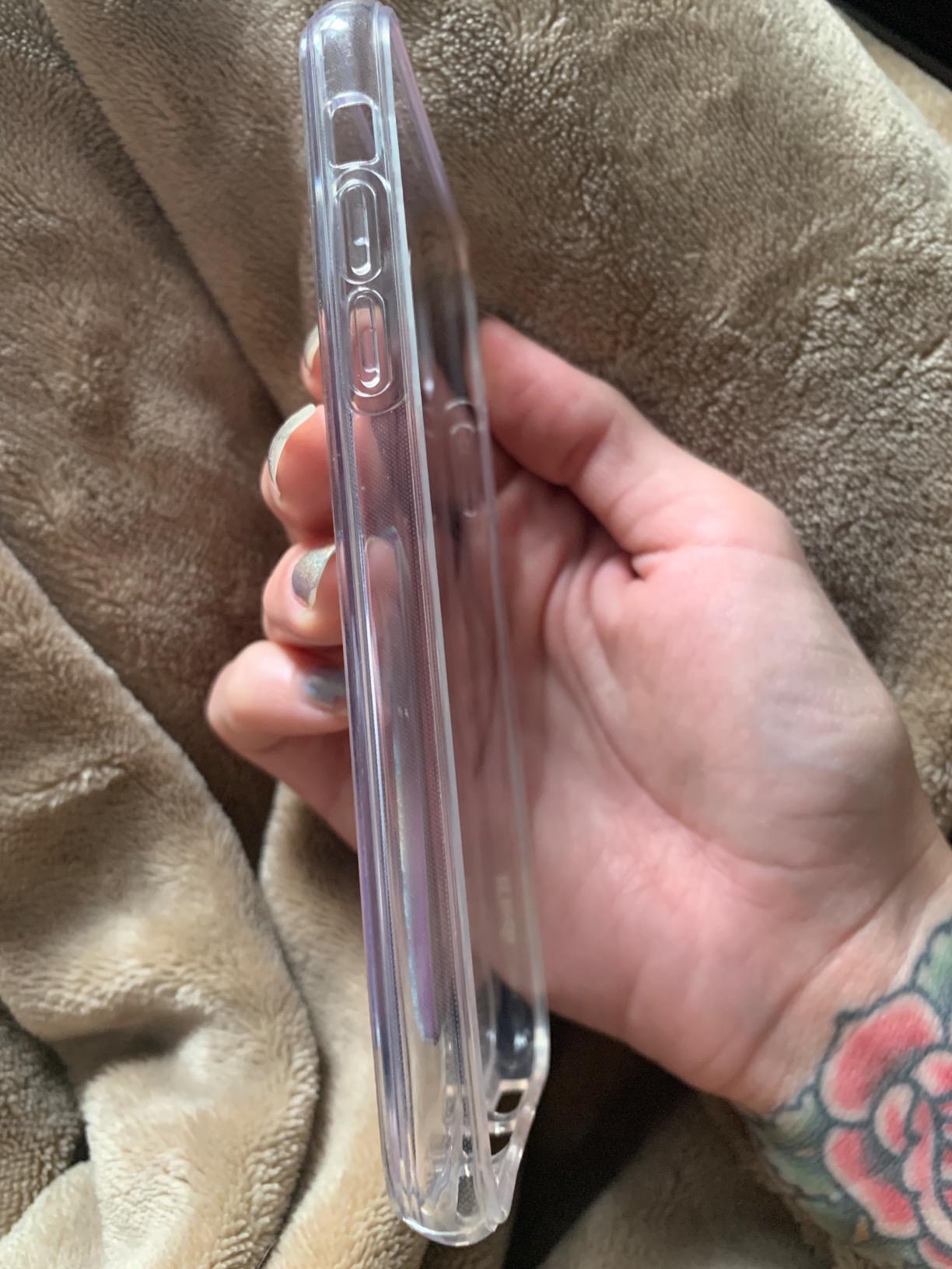 JETech Case for iPhone Xs and iPhone X 5.8-Inch, Non-Yellowing Shockproof Phone Bumper Cover, Anti-Scratch Clear Back (Clear) - Customer Photo 1