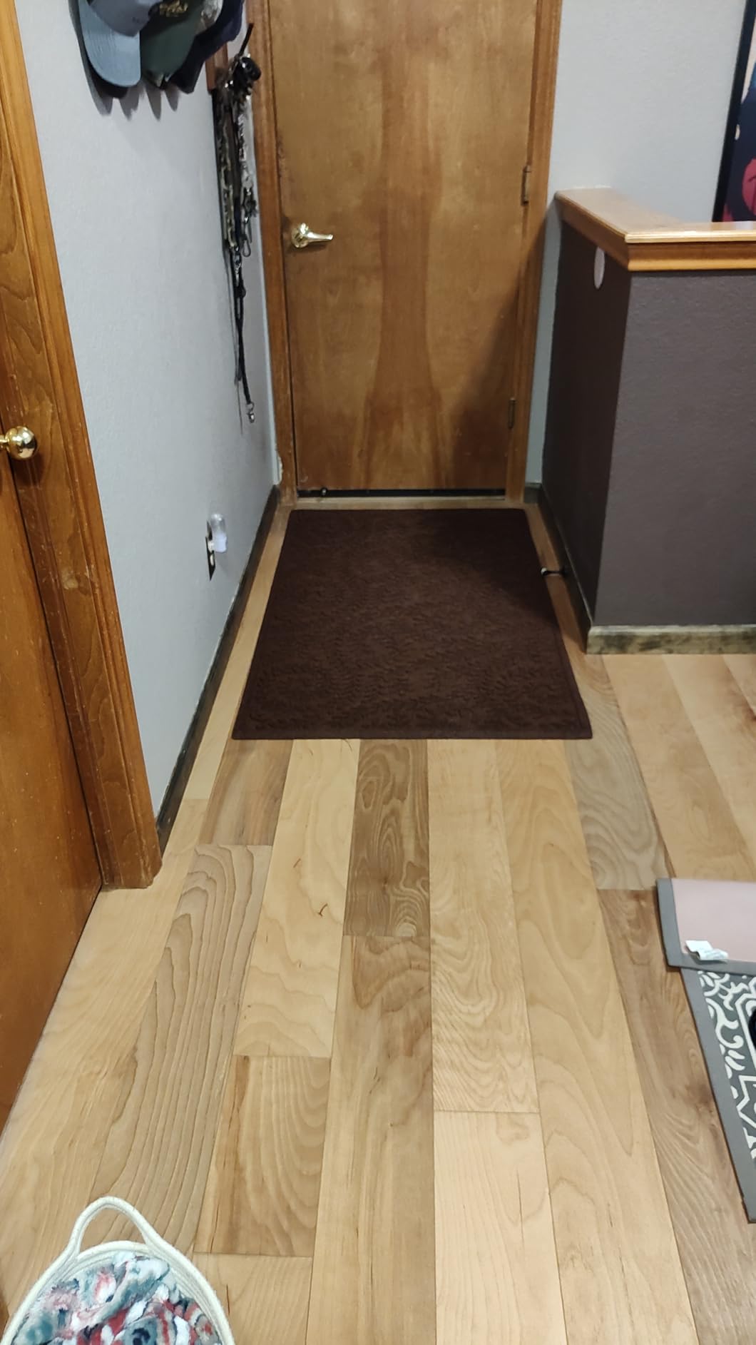 Bungalow Flooring Waterhog Stair Treads (Set of 4) – 8 1/2 x 30 Inches, Durable, Non Slip, Water-Trapping, Indoor/Outdoor Floor Covering, Boxwood Collection – Made in USA, Charcoal - Customer Photo 2