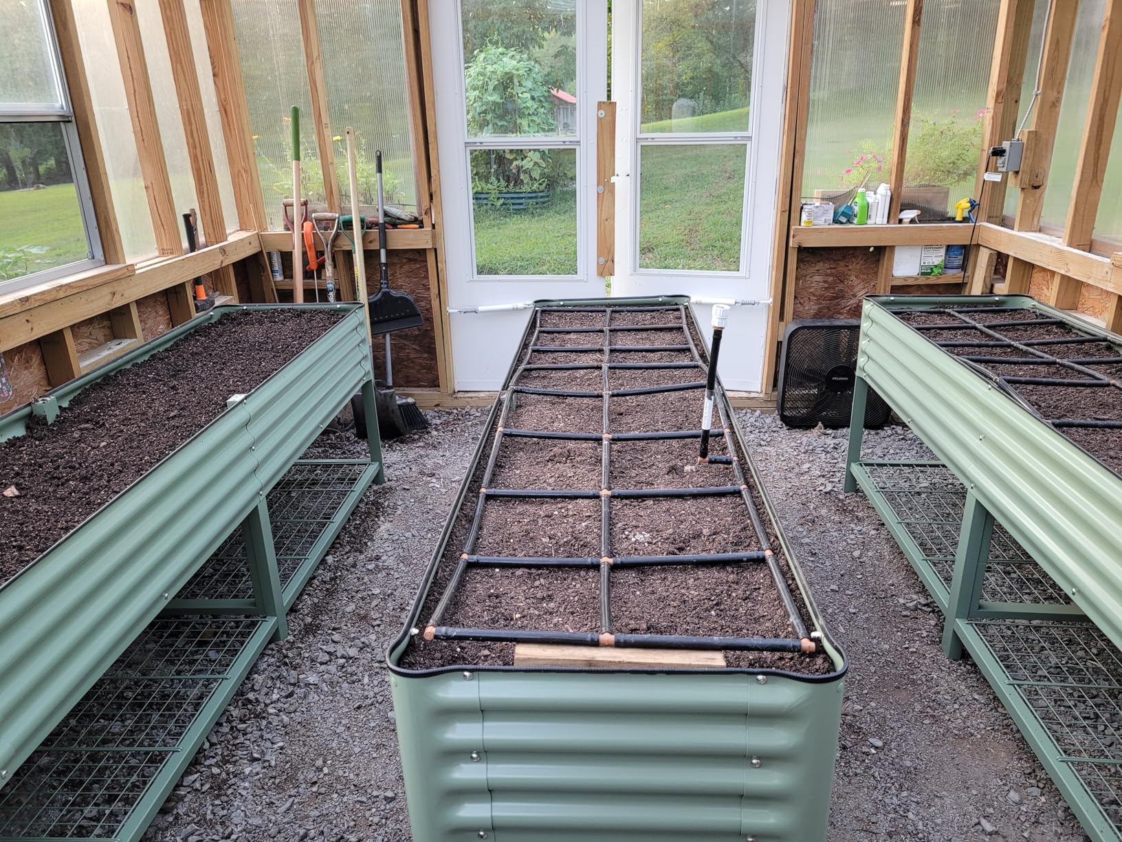 Garden Grid Watering System | Garden Irrigation System for Garden Beds – Pre-Assembled, Waters Every Plant, 2-Min Setup, USA-Made - Customer Photo 1