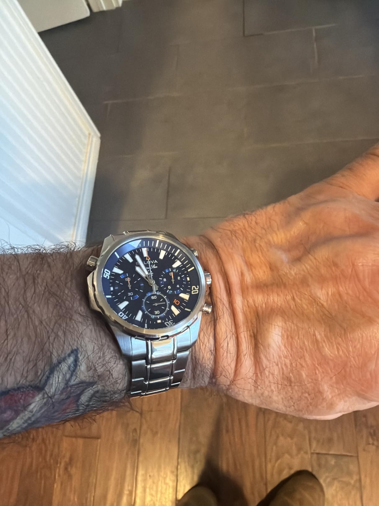 Bulova Men's Marine Star Series B Stainless Steel 6-Hand Chronograph Quartz Watch, 100M - Customer Photo 1
