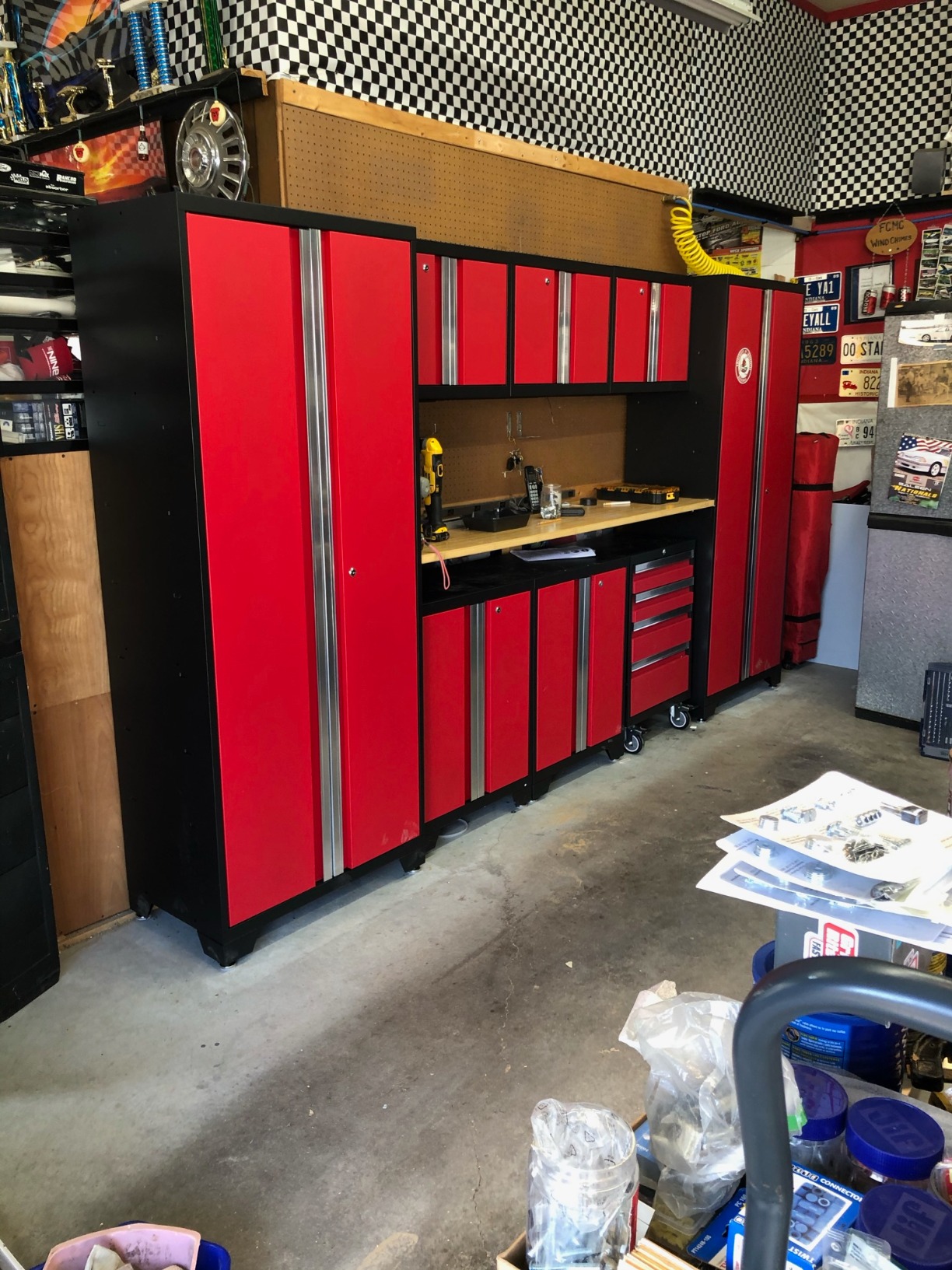 NewAge Products Bold Series Red 9 Piece Set, Garage Cabinets, 50609 - Customer Photo 2