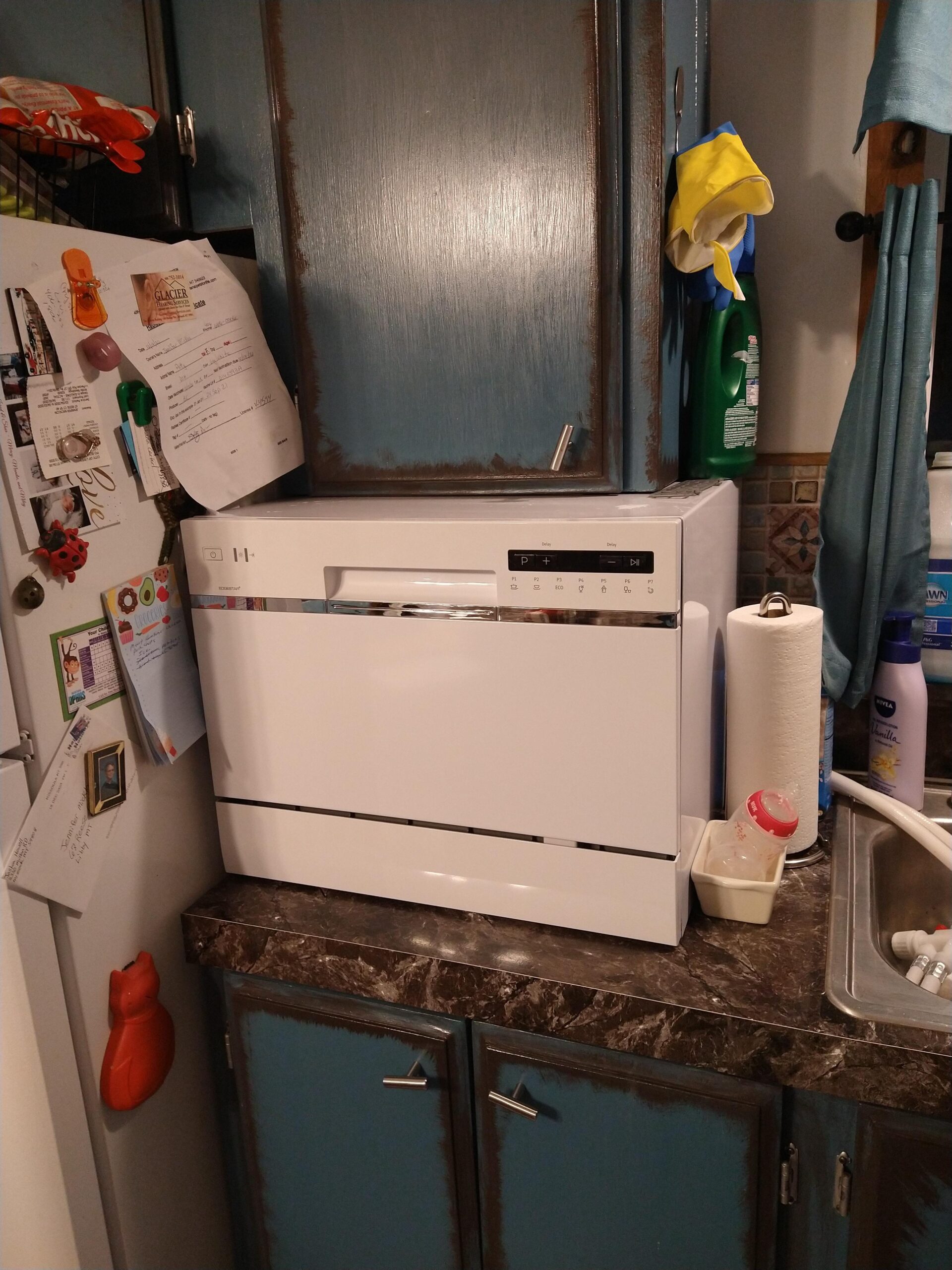 EdgeStar DWP62WH 6 Place Setting Portable Countertop Dishwasher - White - Customer Photo 2