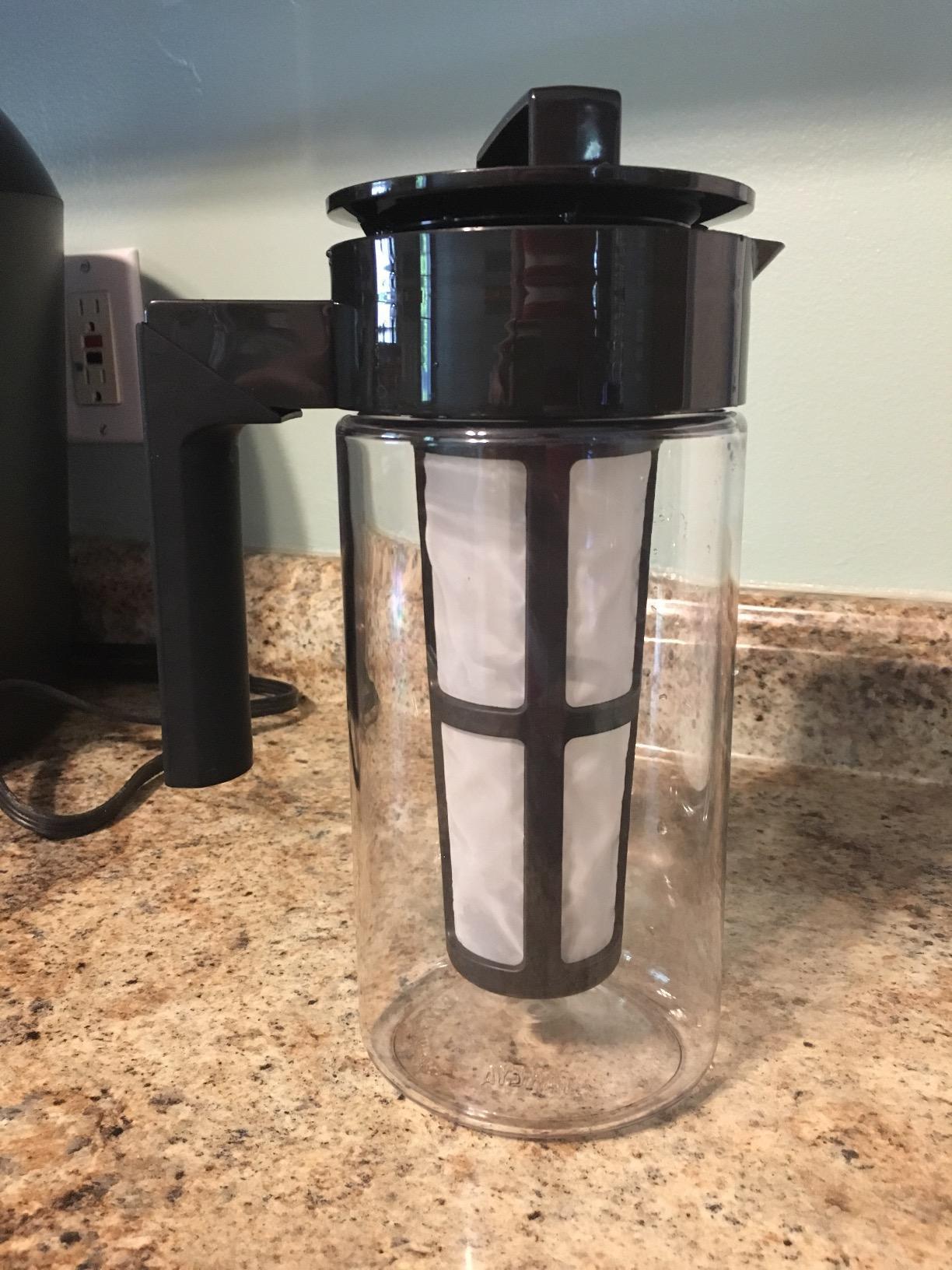 Takeya Tritan Cold Brew Coffee Maker - Airtight Pitcher with Leak-Free Lid - BPA-Free Cold Brew Maker with Silicone Handle - Dishwasher-Safe Pitcher for Homemade Cold Brew - 2 Quart, Black - Customer Photo 1