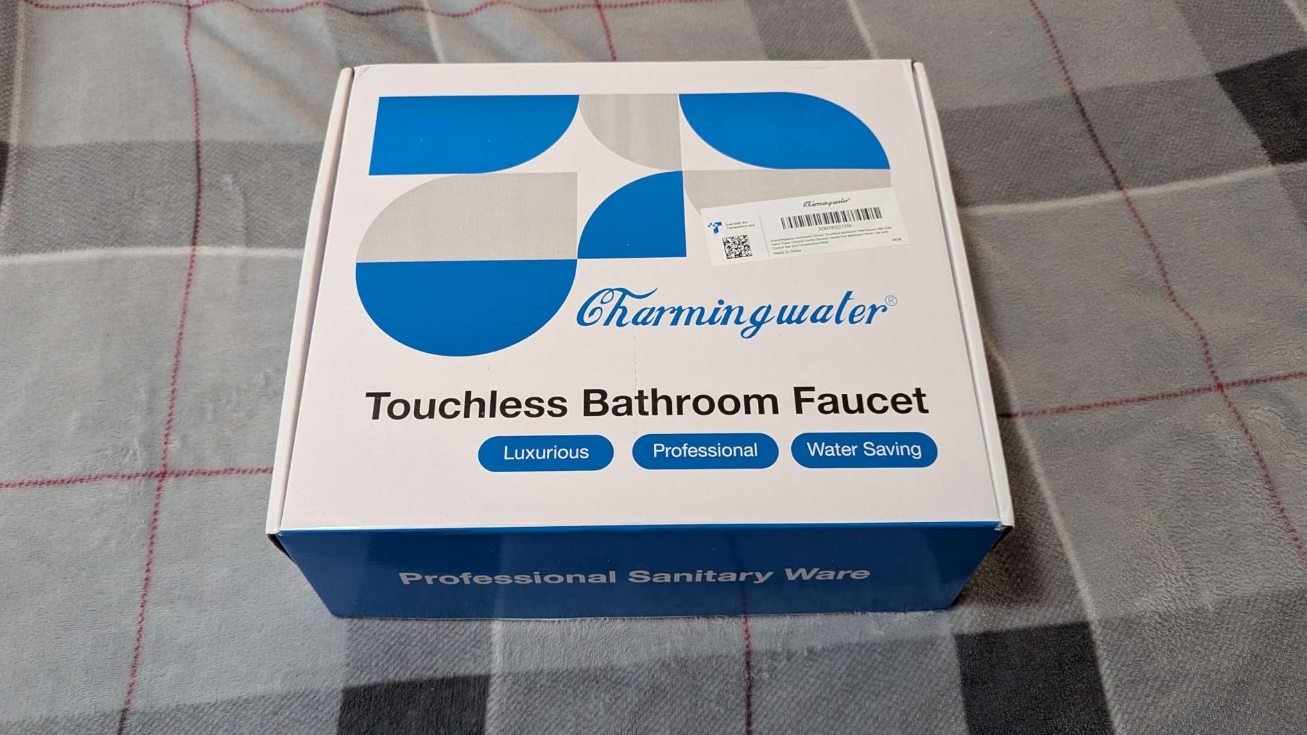 Charmingwater Touchless Bathroom Sink Faucet, Motion Automatic Sensor Faucet with Hole Cover Plate, Chrome - Customer Photo 2