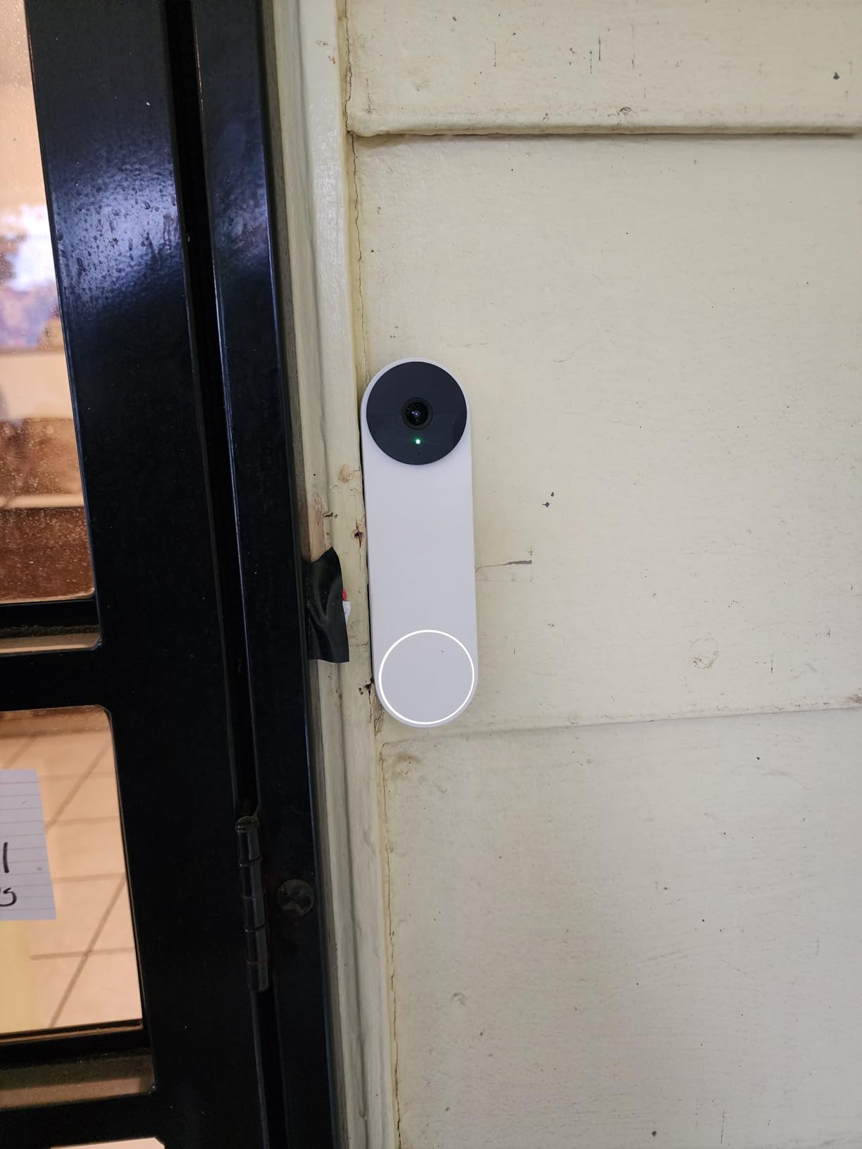 Google Nest Doorbell (Battery) Wireless Doorbell Camera - Video Doorbell - Snow - Customer Photo 1