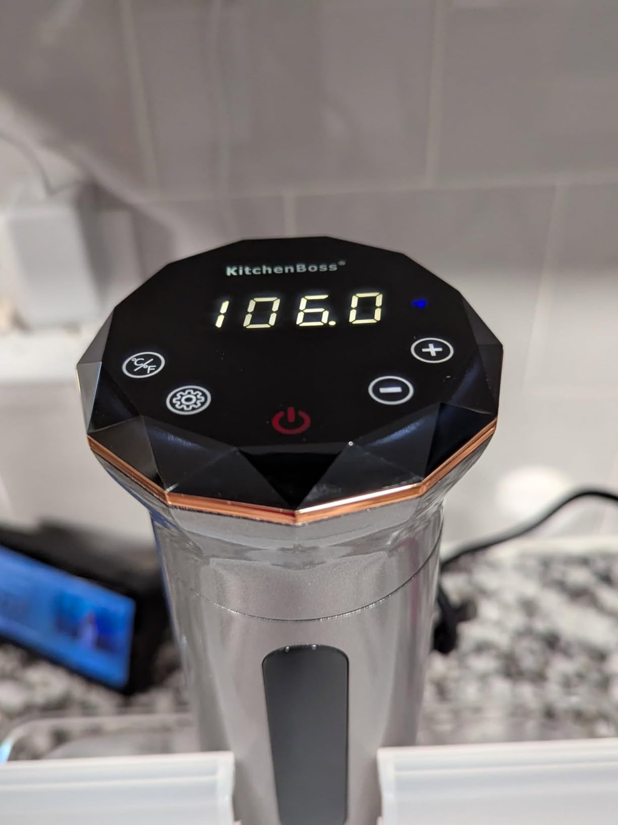 KitchenBoss Sous Vide Cooker Machine: Ultra-quiet 1100 Watt IPX7 Waterproof Water Thermal Immersion Circulator Accurate Temperature Control Digital Display Slow Cooking Sous-vide - Customer Photo 2