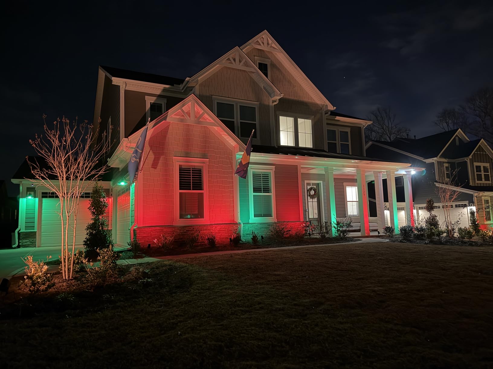 Philips Hue Lily Outdoor Smart LED Spotlight - White & Color Ambiance - Low Voltage Landscape Lighting - 1 Pack - Requires Bridge and Power Supply - Control with App and Voice - Weatherproof - Customer Photo 2