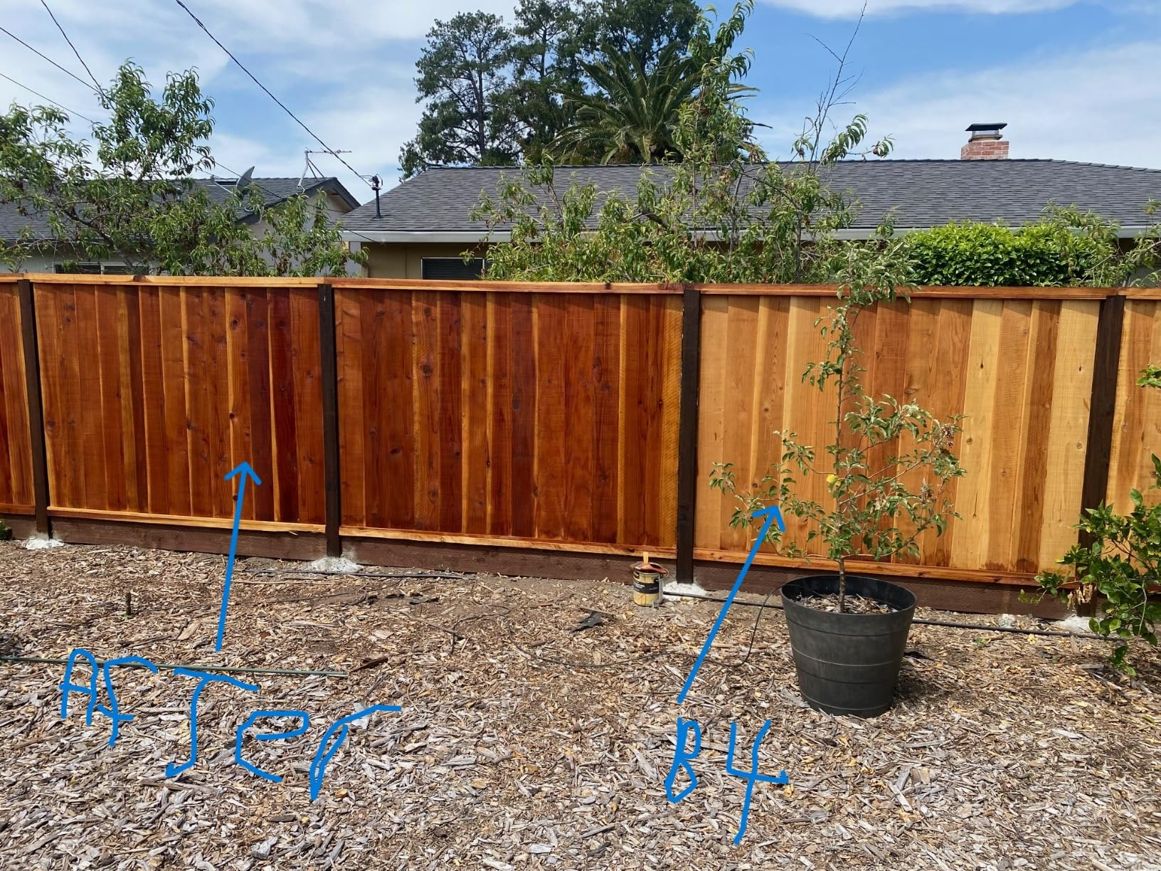 Storm System Protector - Cedartone, 1 Gallon, Protects Outdoor Wood from Water & UV Rays, Siding, Fence & Deck Stain and Sealer, Outdoor Wood Stain and Sealer - Customer Photo 1