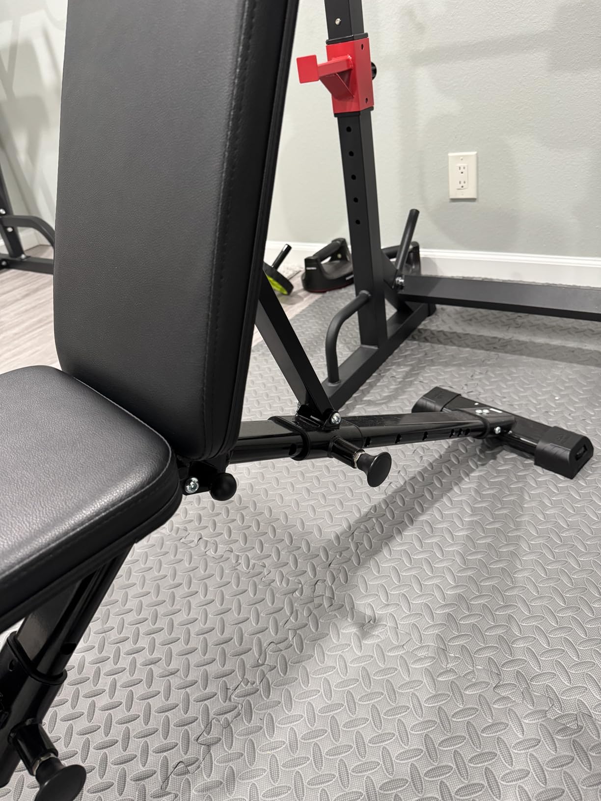 FLYBIRD Adjustable Weight Bench, ASTM-Certified 800LBS Workout Bench Foldable for Home Gym, 90 to -30 FID and 30in Extended Backrest for Bench Press Strength Training Exercise - Customer Photo 2