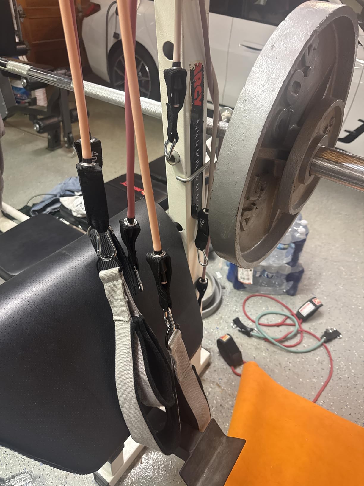 WHATAFIT Resistance Bands, Exercise Bands,Resistance Bands for Working Out, Work Out Bands with Handles for Men and Women Fitness, Strength Training Home Gym Equipment - Customer Photo 1