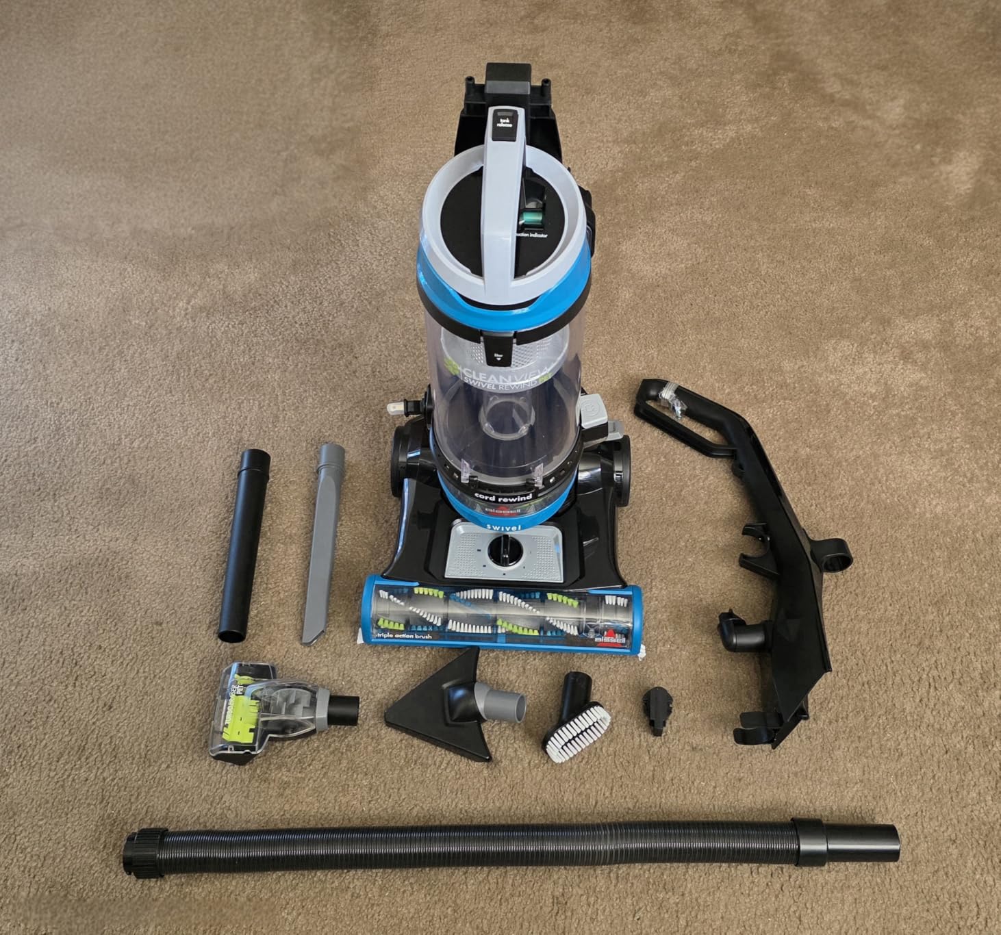 Bissell 2252 CleanView Swivel Upright Bagless Vacuum with Swivel Steering, Powerful Pet Hair Pick Up, Specialized Pet Tools, Large Capacity Dirt Tank, Easy Empty - Customer Photo 1