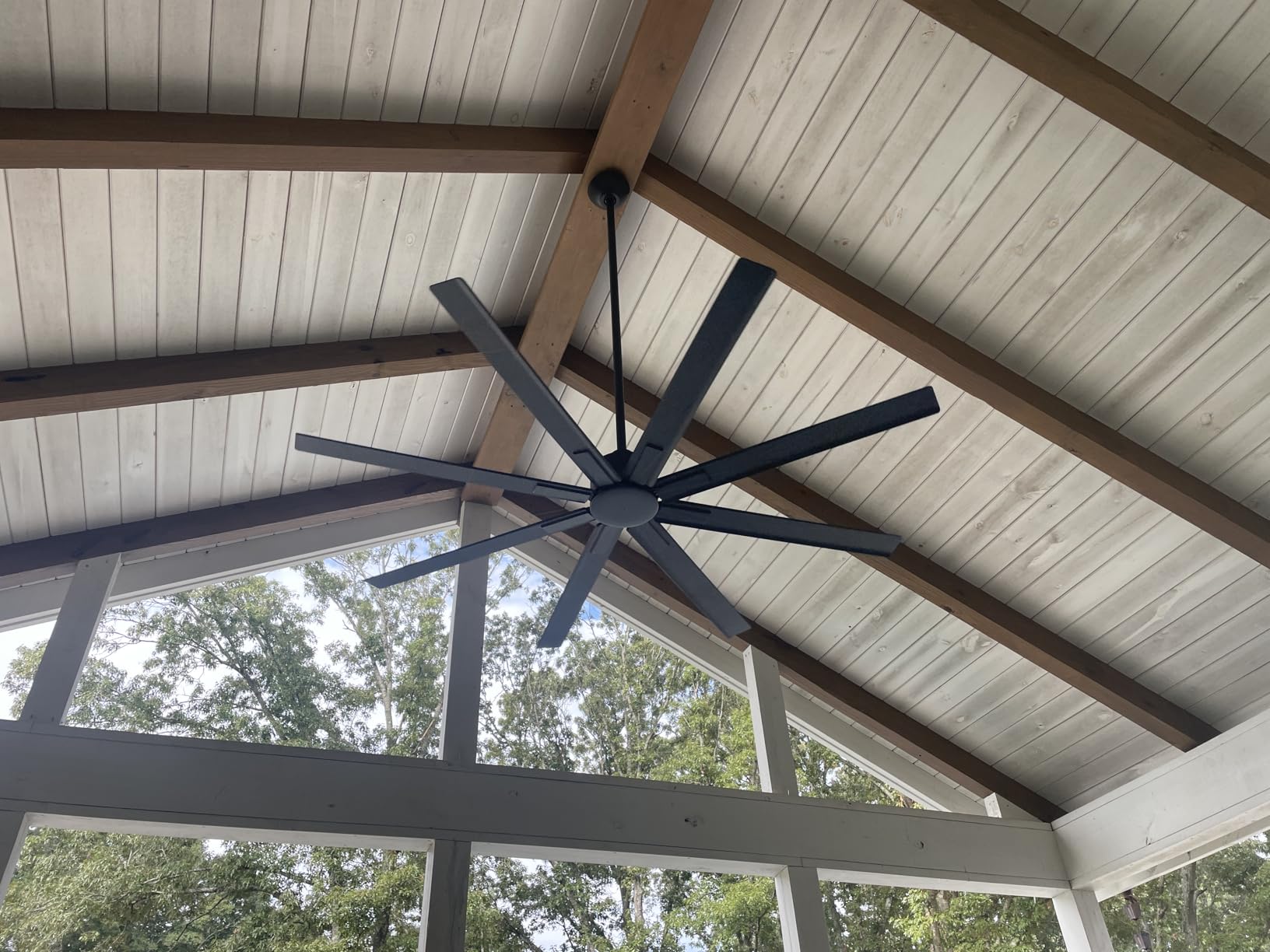 Minka-Aire F896-65-CL Xtreme H2O 65 Inch Outdoor Ceiling Fan with DC Motor in Coal Finish - Customer Photo 1