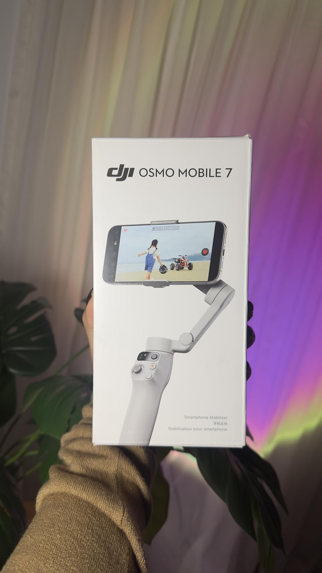 DJI Osmo Mobile 7 Gimbal Stabilizer for iPhone, Android, Built-in Tripod, Portable Stabilizer for iPhone, Selfie Stick, 3-Axis Phone Gimbal, ActiveTrack 7.0, One-Tap Edit, 10hrs Use, Phone Charging - Customer Photo 3