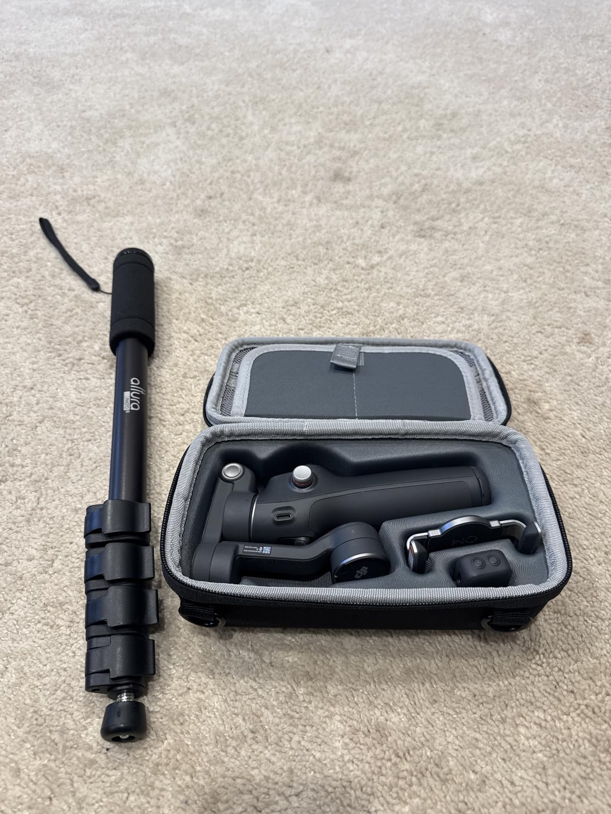 DJI Osmo Mobile 7P Gimbal Stabilizer for iPhone, Android, Native Tracking, Lighting, 3-Axis Phone Gimbal, Quick Launch, One-Tap Edit, Built-in Extension Rod & Tripod, 10hrs Use, Phone Charging - Customer Photo 1