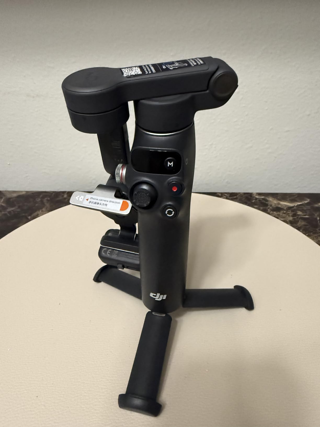 DJI Osmo Mobile 7P Gimbal Stabilizer for iPhone, Android, Native Tracking, Lighting, 3-Axis Phone Gimbal, Quick Launch, One-Tap Edit, Built-in Extension Rod & Tripod, 10hrs Use, Phone Charging - Customer Photo 3