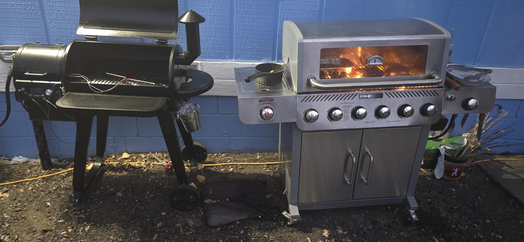 Z GRILLS ZPG-450A Wood Pellet Grill & Smoker with PID V3.0 Controller, 459 Sq in Cook Area, Meat Probe, Foldable Shelf&Side Shelf, 8 in 1 BBQ Grill Outdoor Auto Temperature Control, Black customer photo 1