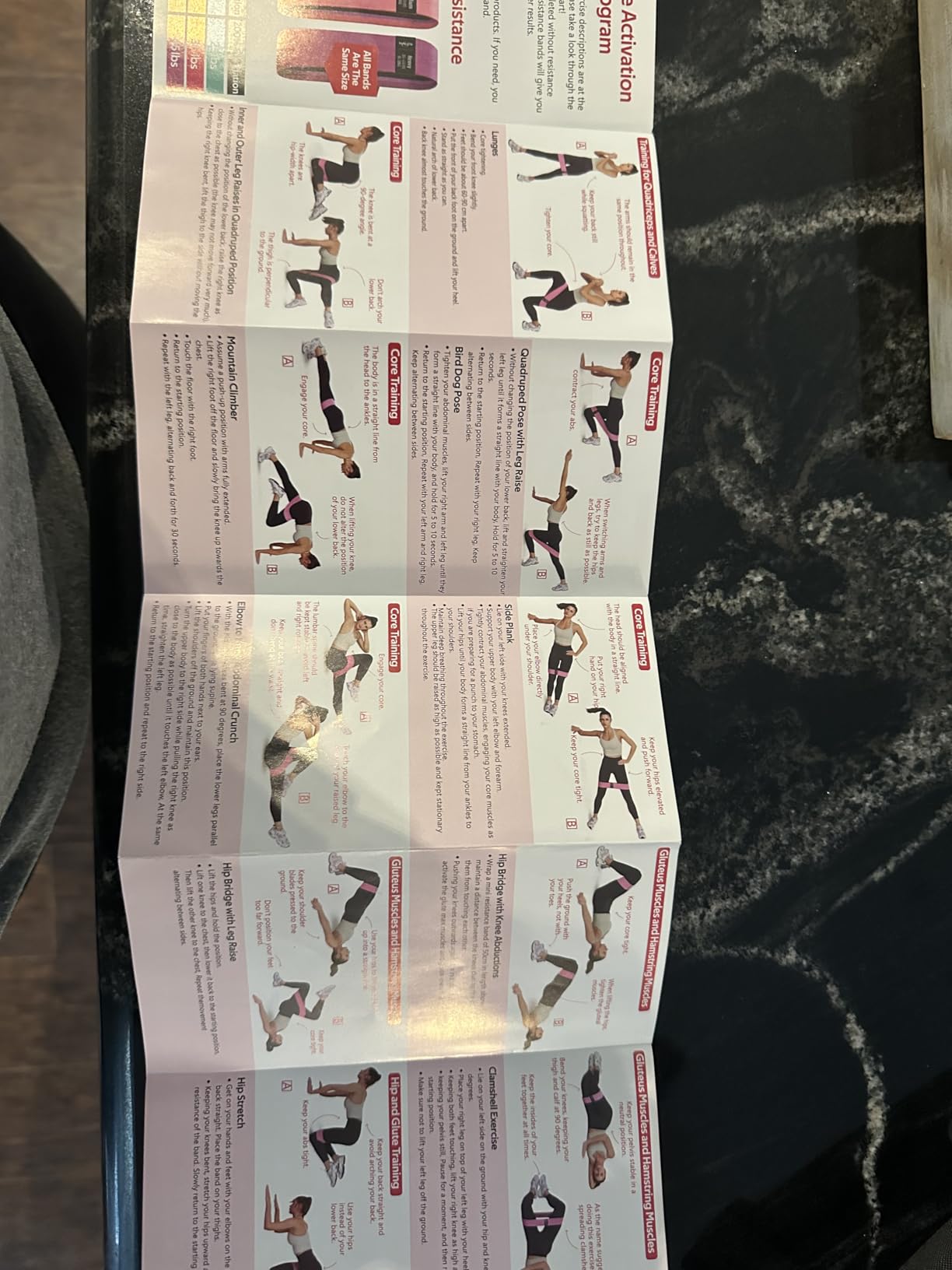 WALITO Resistance Bands for Working Out, Fabric Exercise Bands for Legs and Butt, Workout Bands for Women and Men, Booty Band for Yoga Starter Set, Pilates, Rehab, Fitness and Home Workout - Customer Photo 1