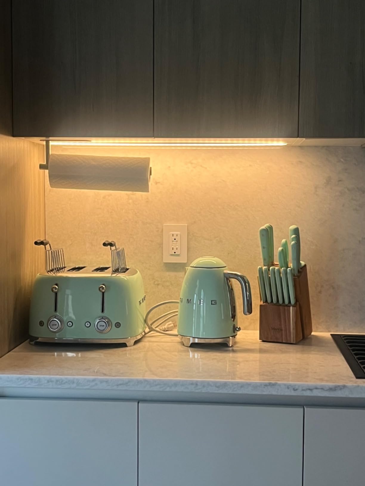 Smeg 50's Style Retro Aesthetic 4 Slice Toaster 6 Presets Extra Wide Slots Cream TSF03CRUS - Customer Photo 4
