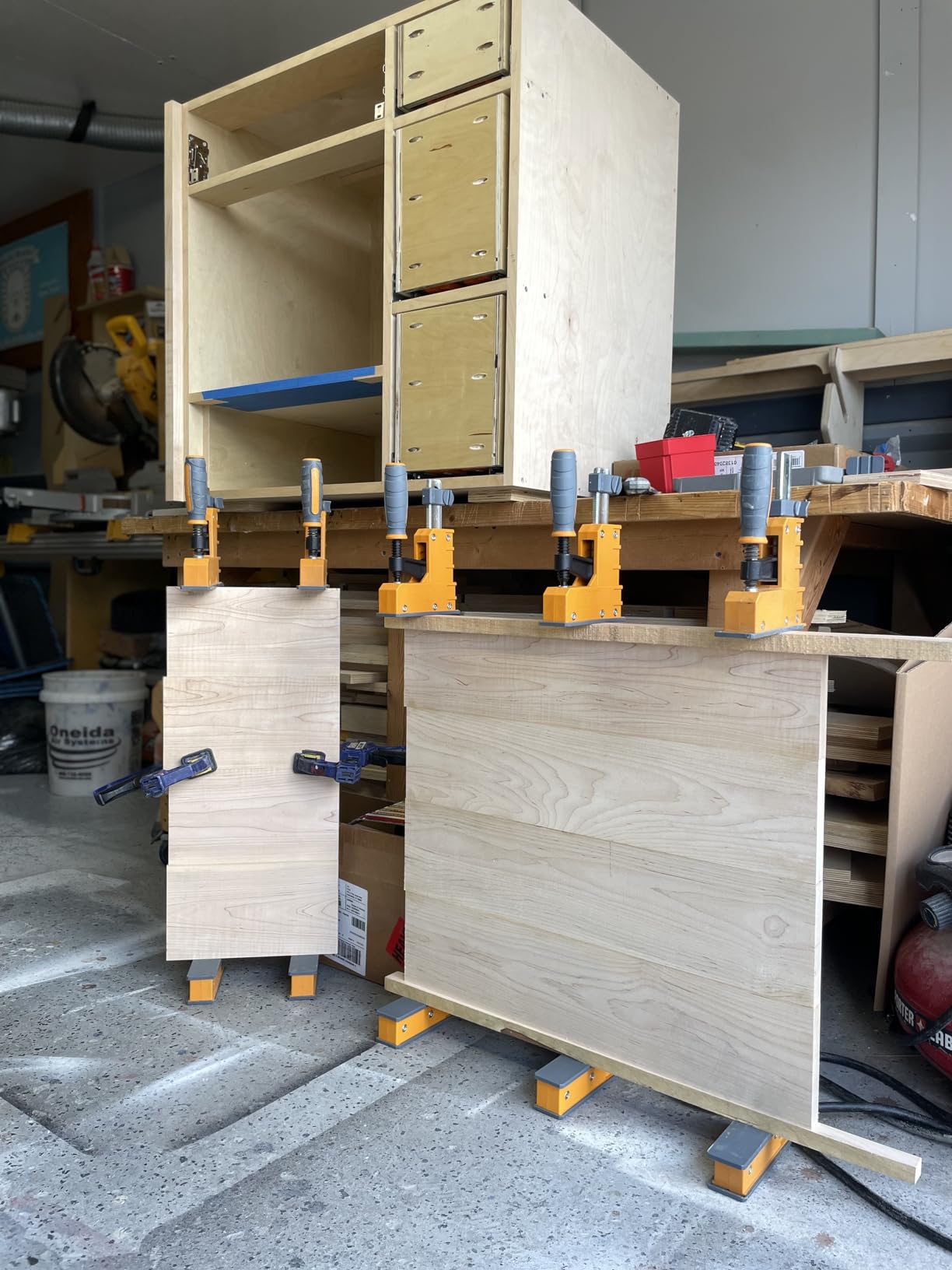 Bora 4 Pack Parallel Clamps for Woodworking - Two 24 Inch and Two 31 Inch Parallel Wood Clamps Heavy Duty Bar Clamp for Wood Working with 1100 Lbs of Clamping Force Each - DIY Bora Clamp Set - Customer Photo 3