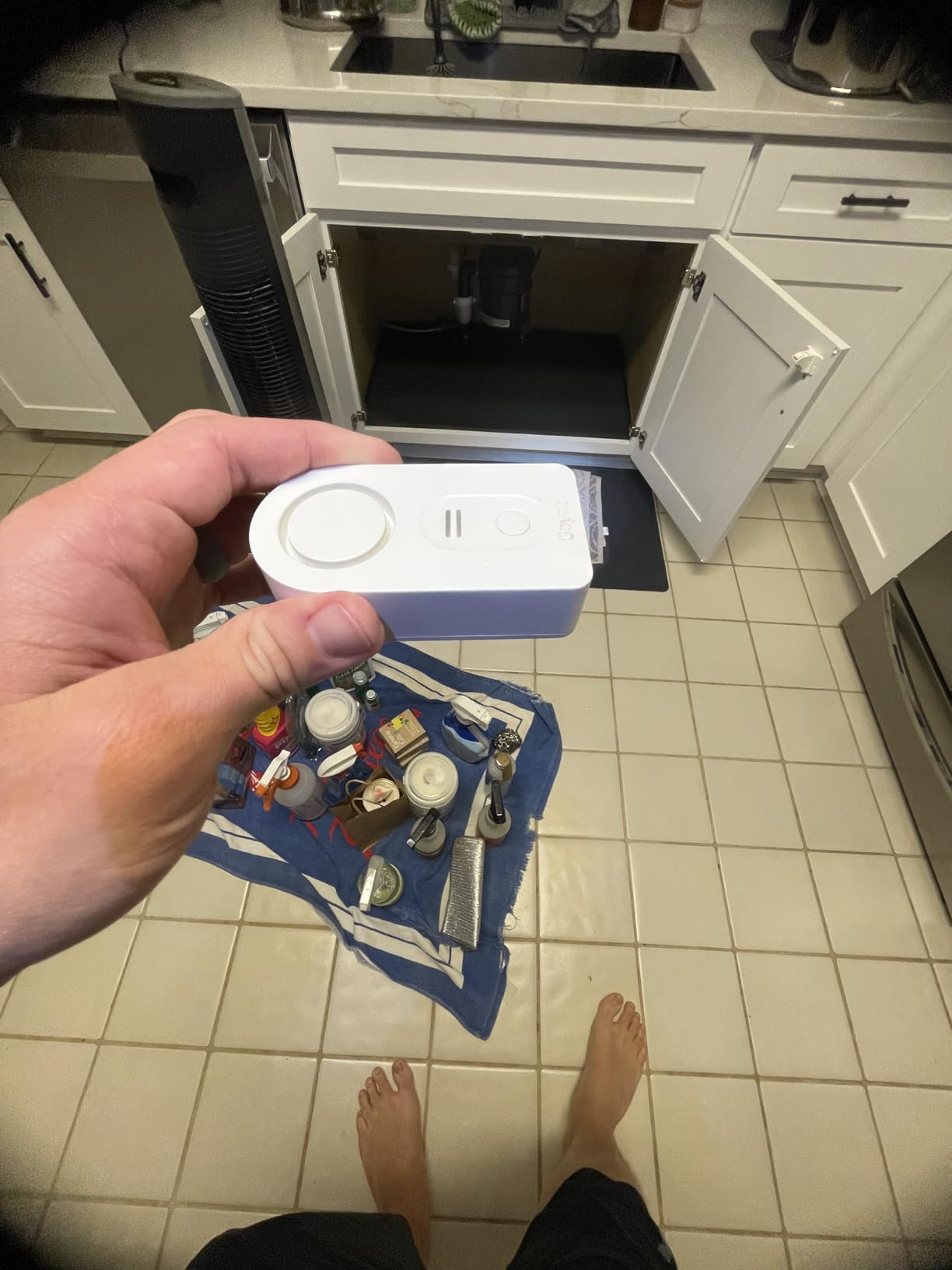 Govee WiFi Water Leak Detector 3 Packs, Leak Alert with Remotely Email/APP Push and Sound Alarm, Smart Water Sensor with 100dB Adjustable Alarm, Suit for Home and Basement - Customer Photo 1