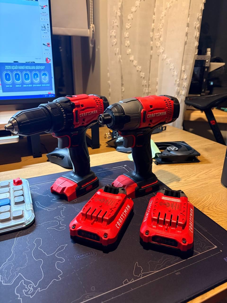 CRAFTSMAN V20 MAX Cordless Drill Driver and Impact Driver Set, Power Tool Set with 2 Batteries and Charger, LED Work Light, 2 Bits, Bag (CMCK200C2) - Customer Photo 1