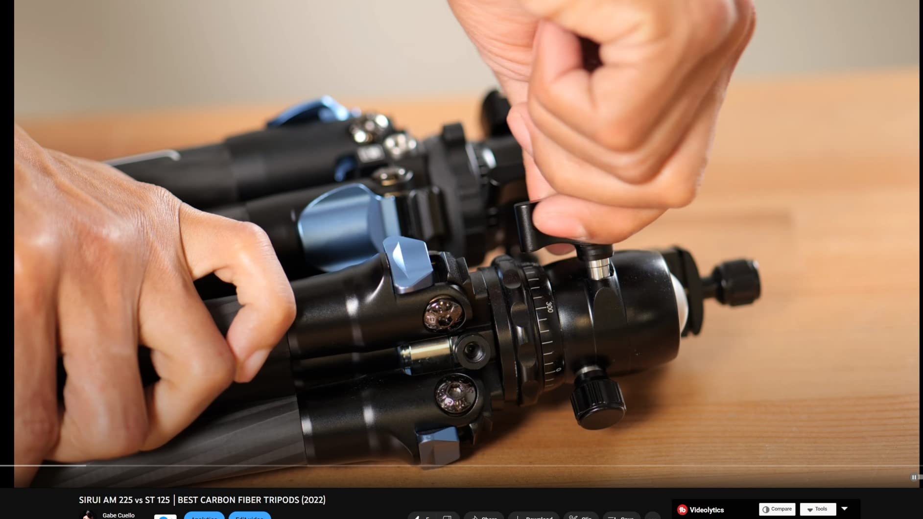 SIRUI AM-223 Carbon Fiber Camera Tripod Mini Travel Compact Tripod with 360° B-00K Ball Head, Arca Swiss Quick Release Plate, Loads up 15KG, Max Height 16