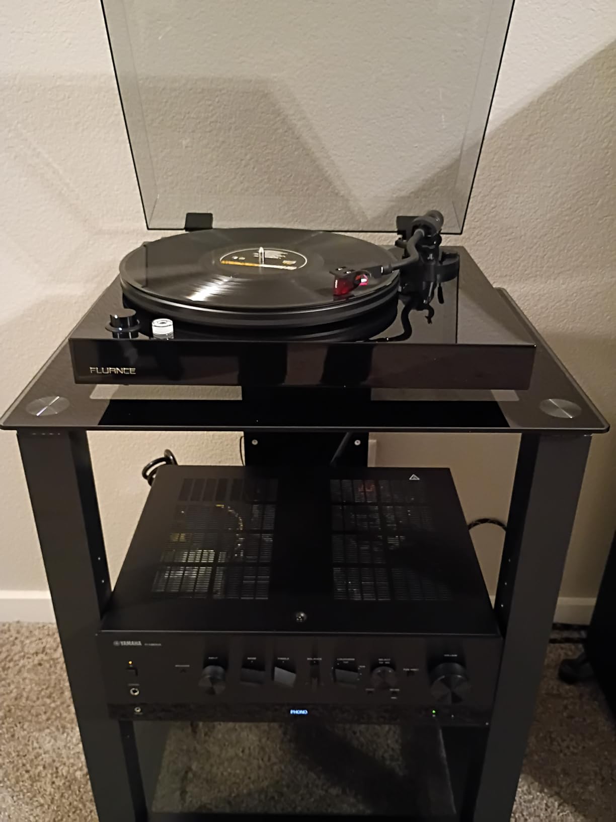 Fluance RT83 Reference High Fidelity Vinyl Turntable Record Player with Ortofon 2M Red Cartridge, Speed Control Motor, High Mass MDF Wood Plinth, Vibration Isolation Feet - Walnut - Customer Photo 1