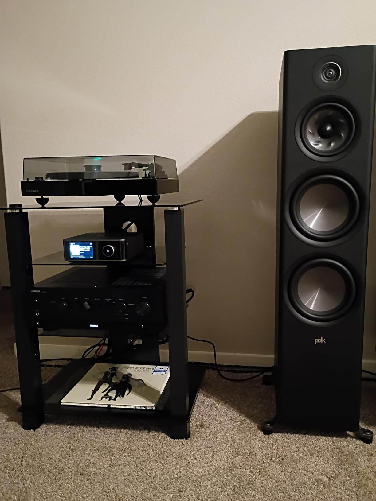 Fluance RT83 Reference High Fidelity Vinyl Turntable Record Player with Ortofon 2M Red Cartridge, Speed Control Motor, High Mass MDF Wood Plinth, Vibration Isolation Feet - Walnut - Customer Photo 2