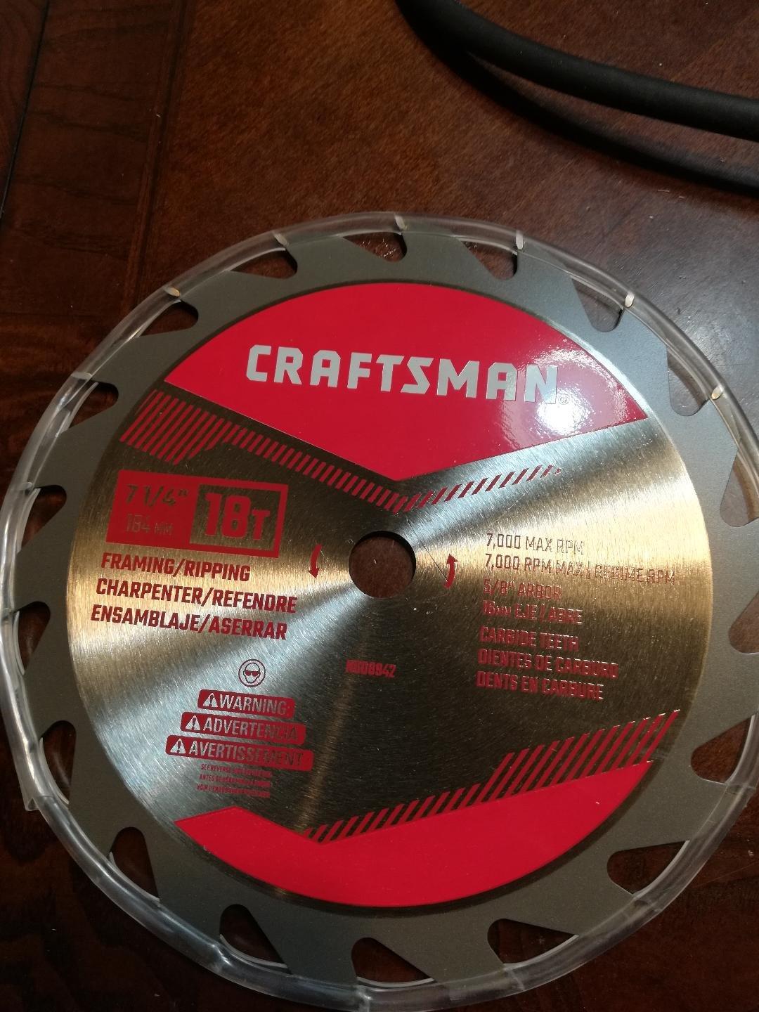 CRAFTSMAN Circular Saw, 7-1/4 inch, 15 Amp, Corded (CMES510) - Customer Photo 1