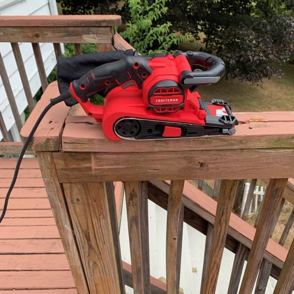 CRAFTSMAN Electric 7 Amp Belt Sander, 3-in. x 21-in., Corded (CMEW213) - Customer Photo 2